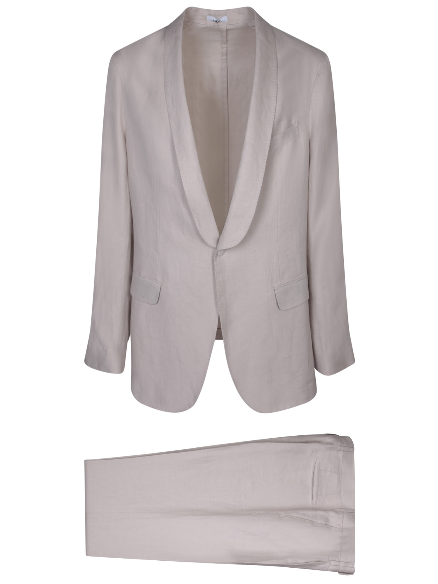 Shop Boglioli Cream Suit In White