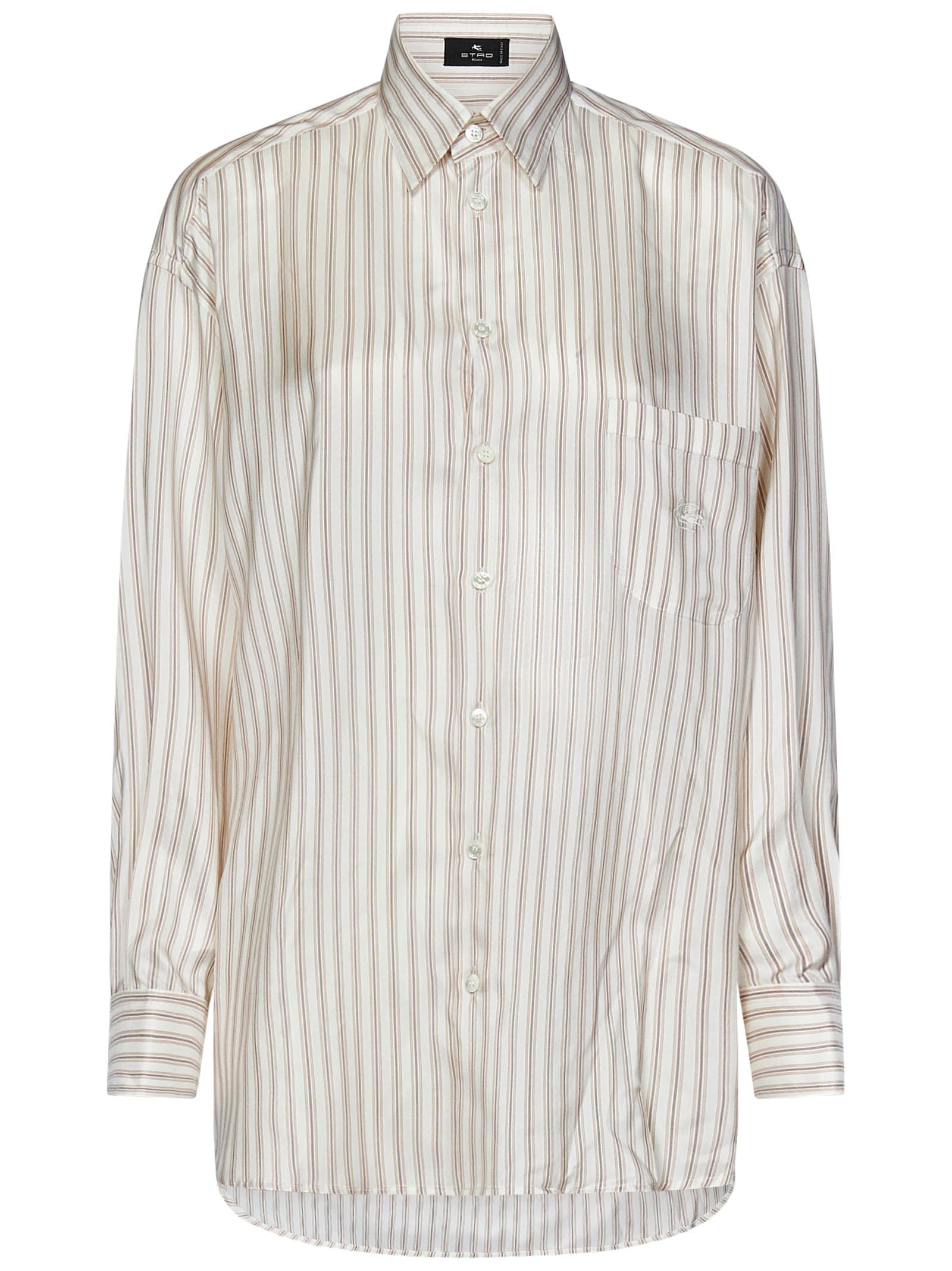 Shop Etro Shirt In Beige