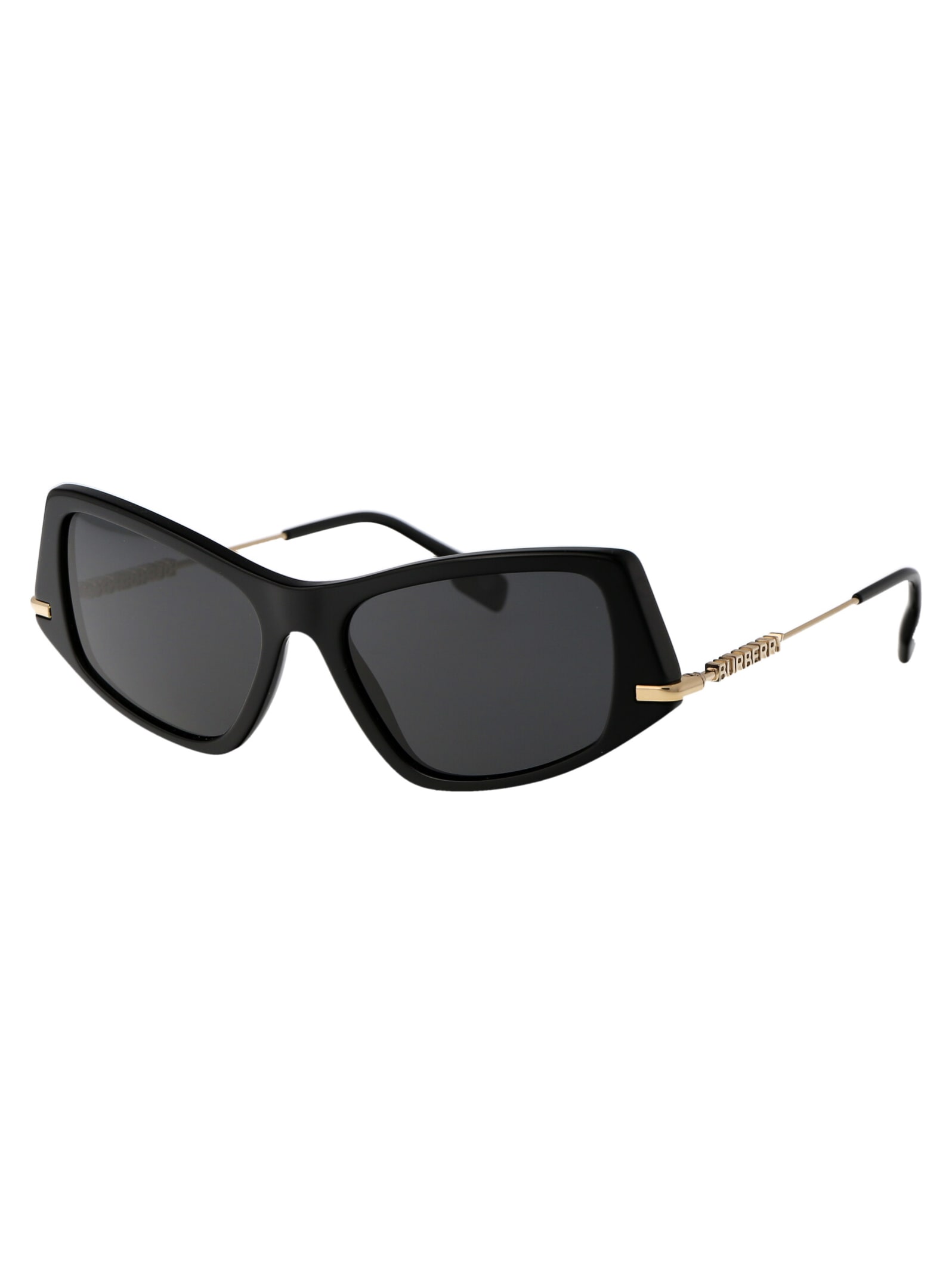Shop Burberry Eyewear 0be4408 Sunglasses In 300187 Black