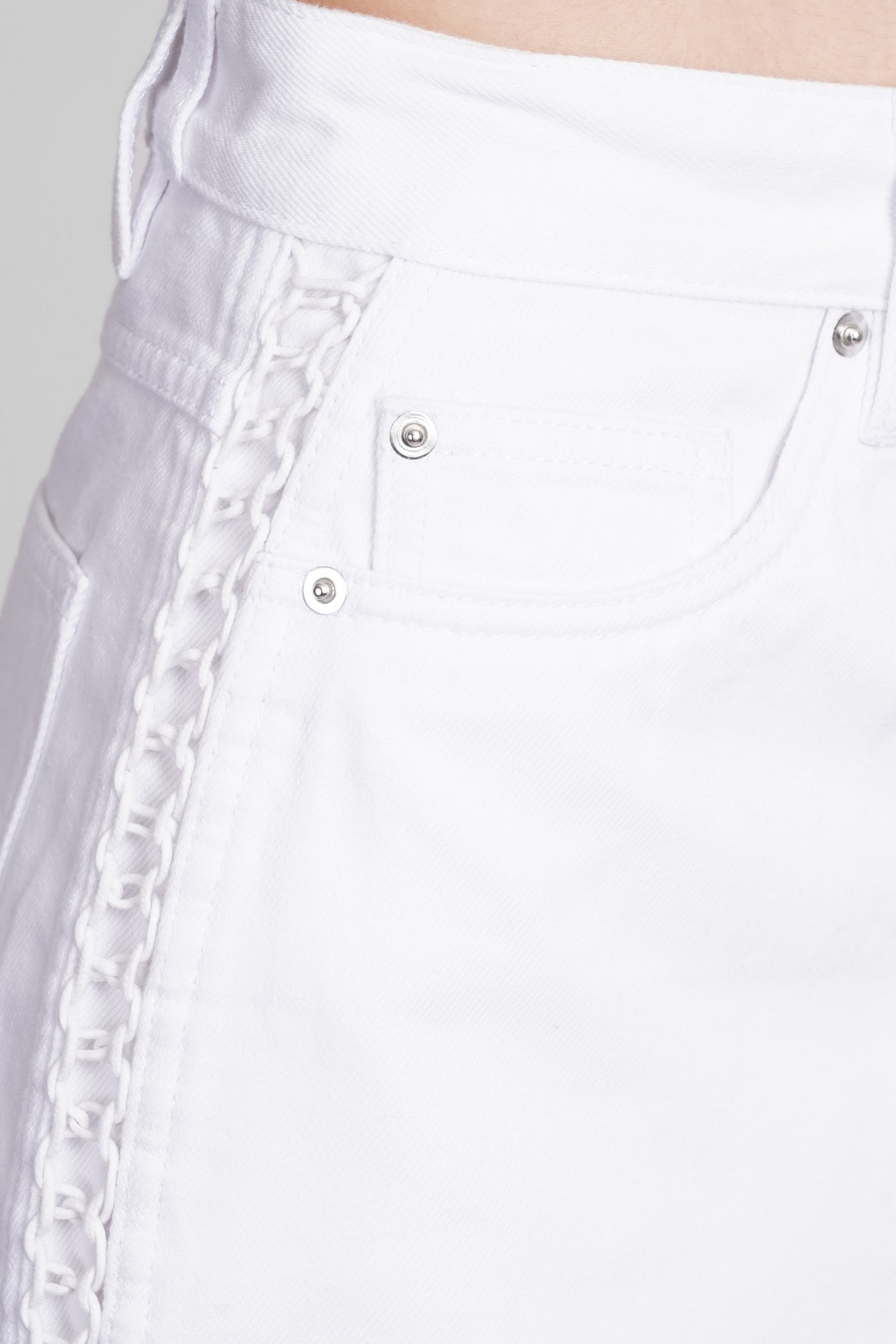 Shop Iro Salvadors Shorts In White Cotton