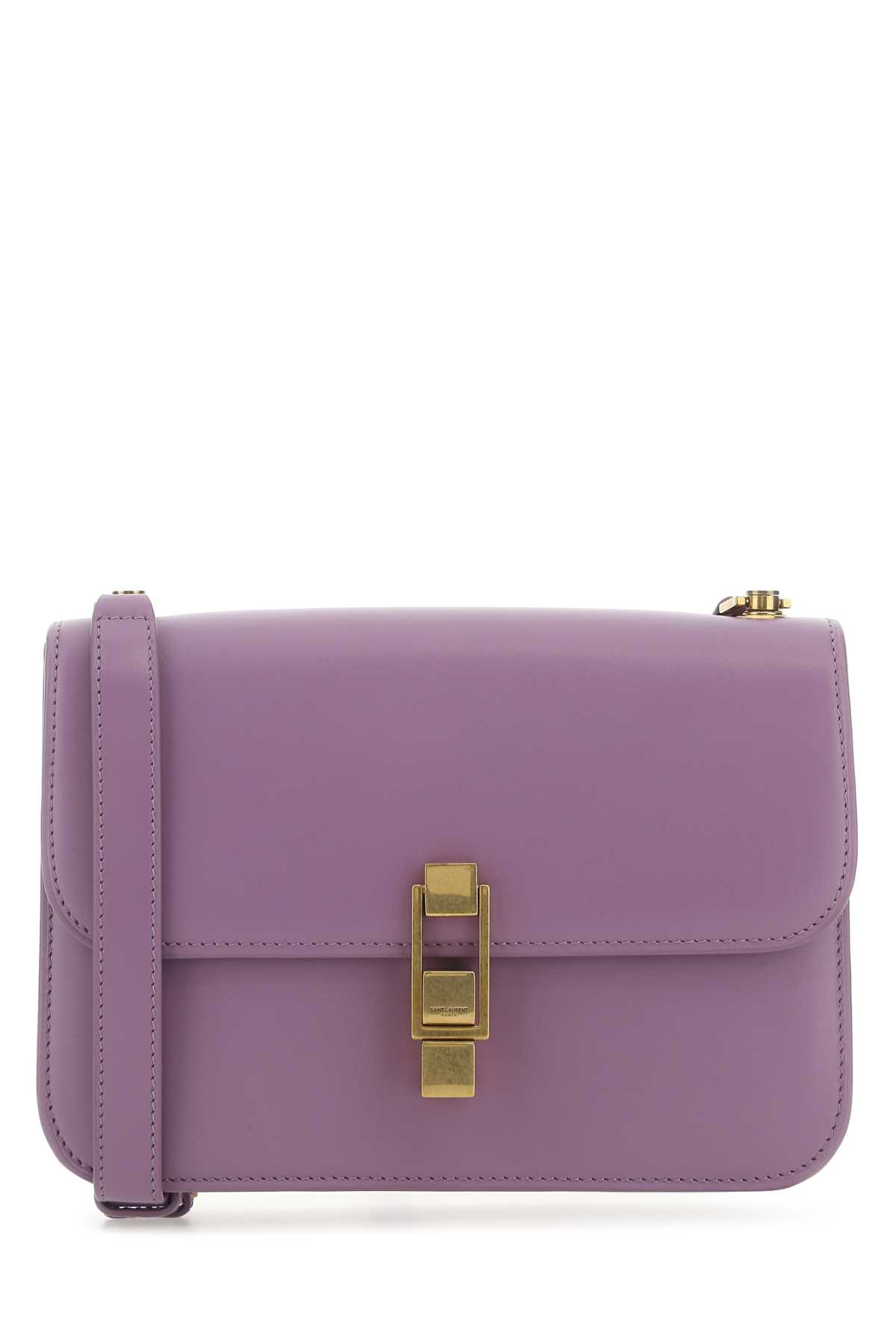 Saint Laurent Women Purple Leather Le Carre Shoulder Bag In 5213