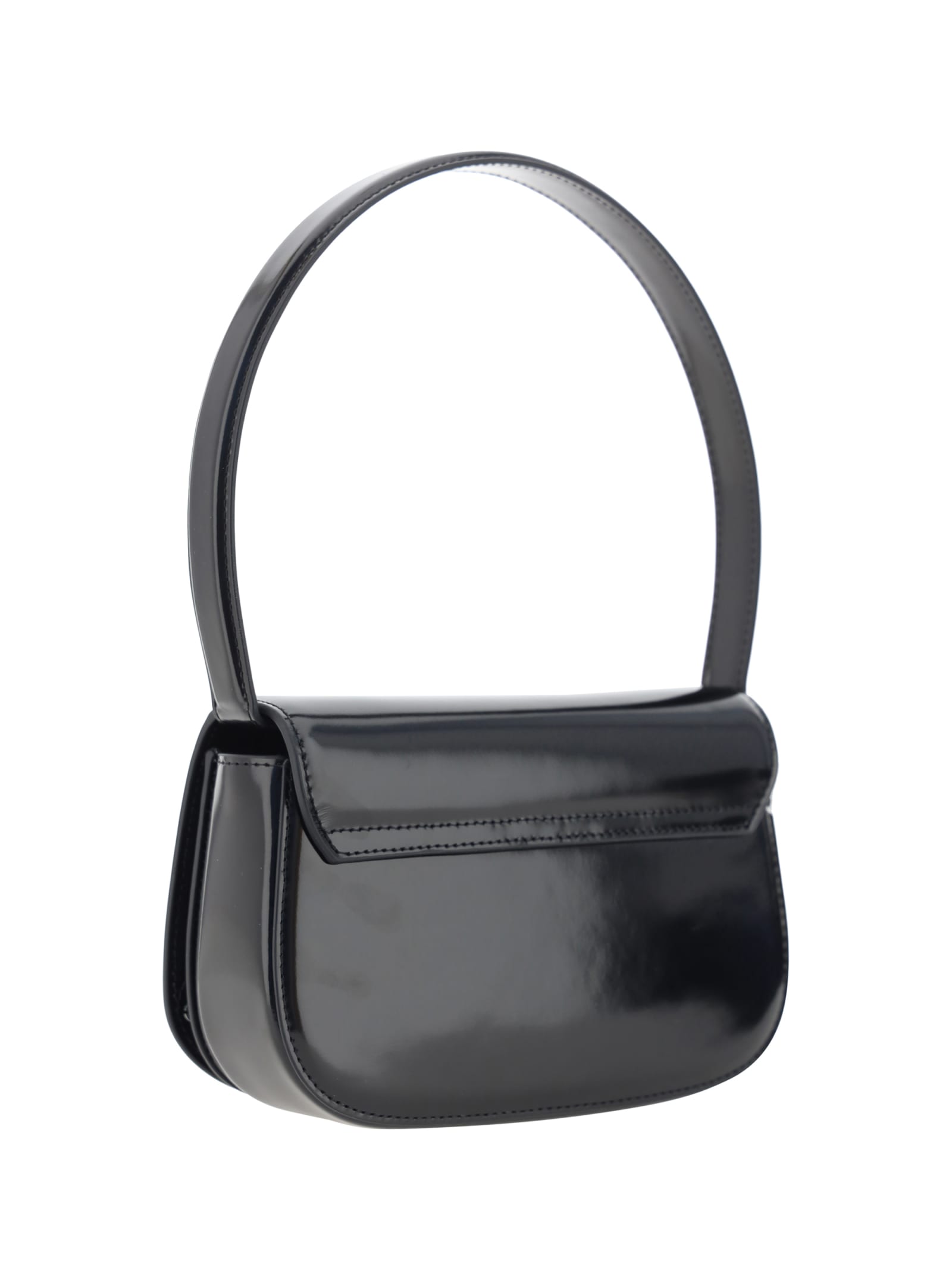 Shop Diesel Shoulder Bag In 001 - Black