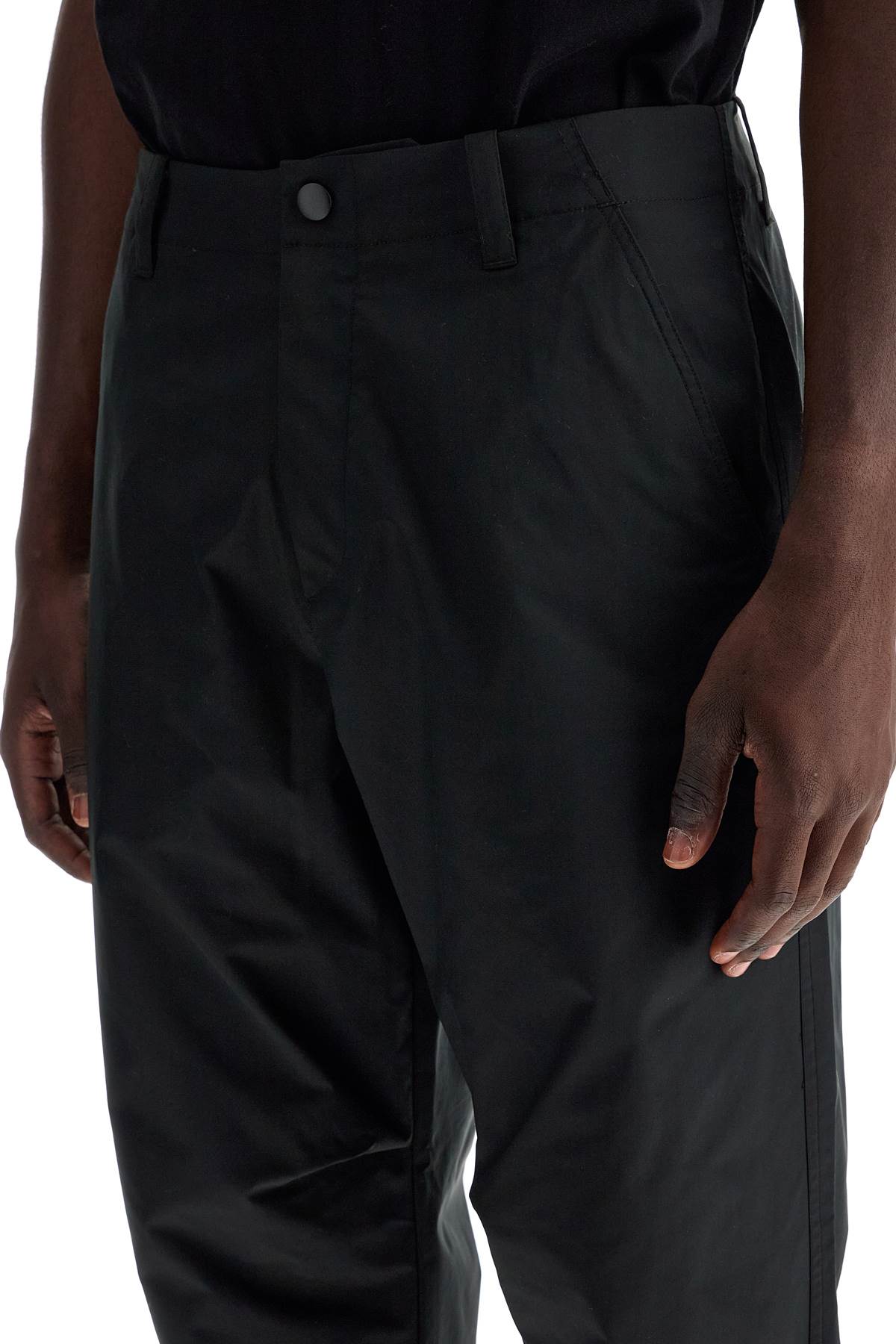 Shop Apc Mashi Technical Fabric Pants In Faux Noir (black)