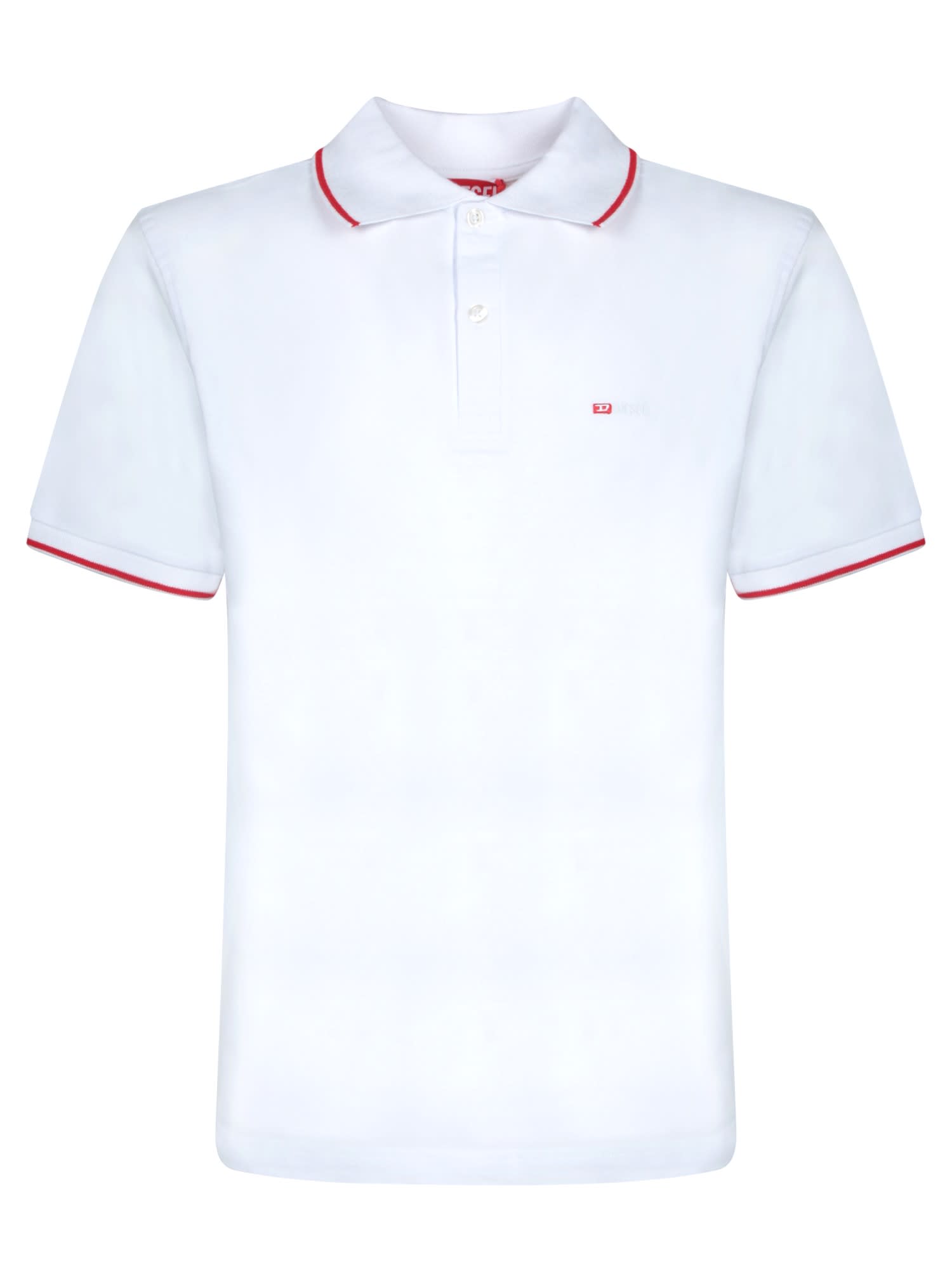 Tferry White Cotton Polo Shirt