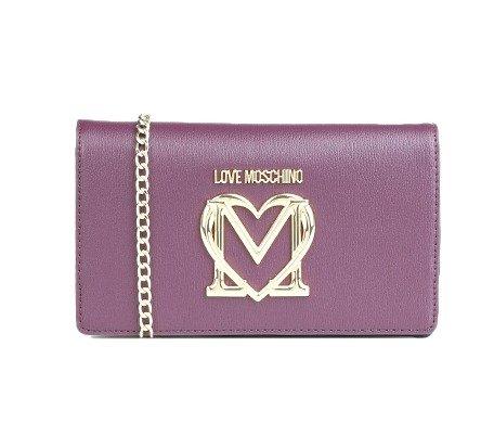Love Moschino Logo-plaque Foldover Top Crossbody Bag