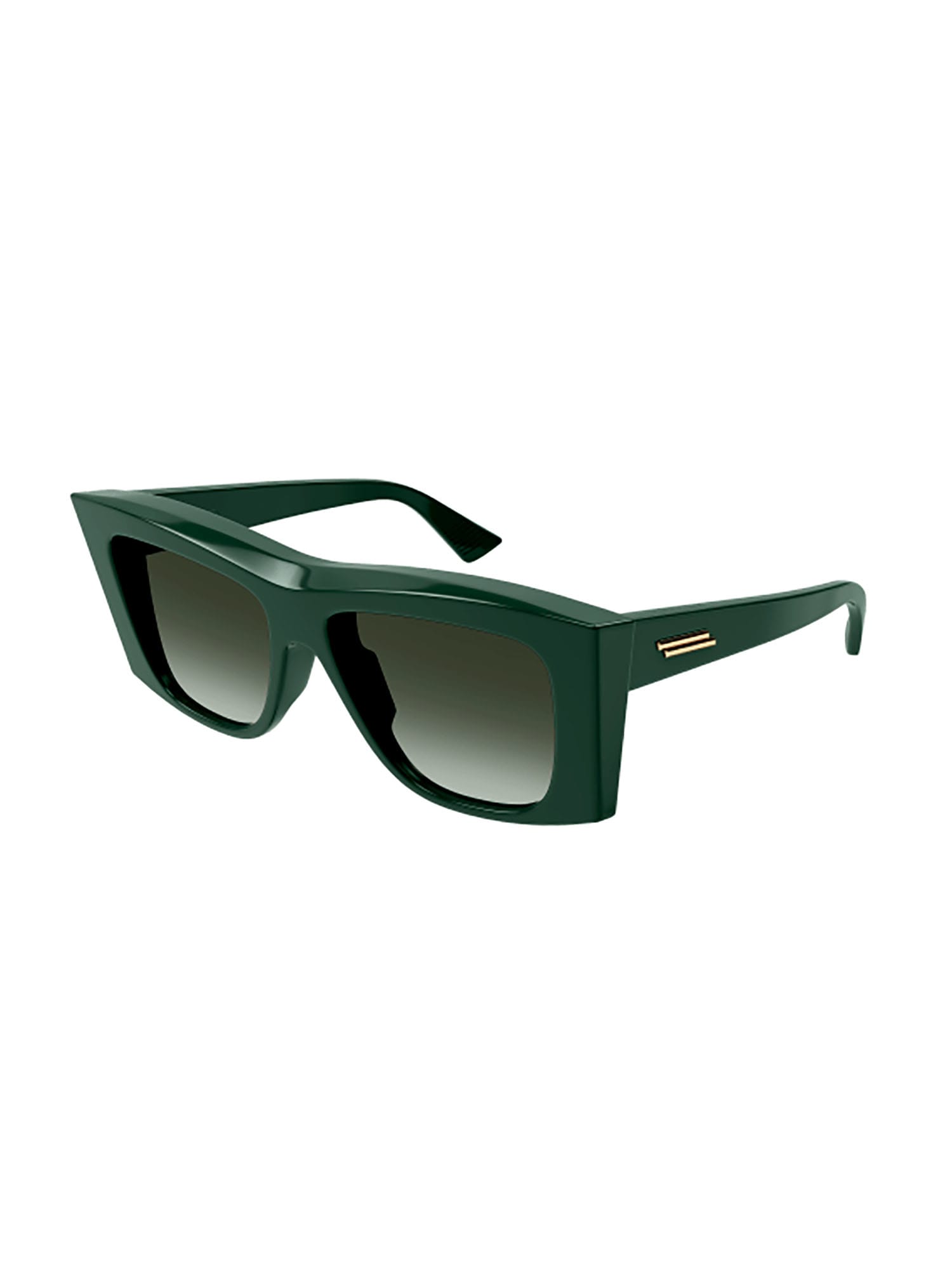 Shop Bottega Veneta Bv1270s Sunglasses In Green Green Green