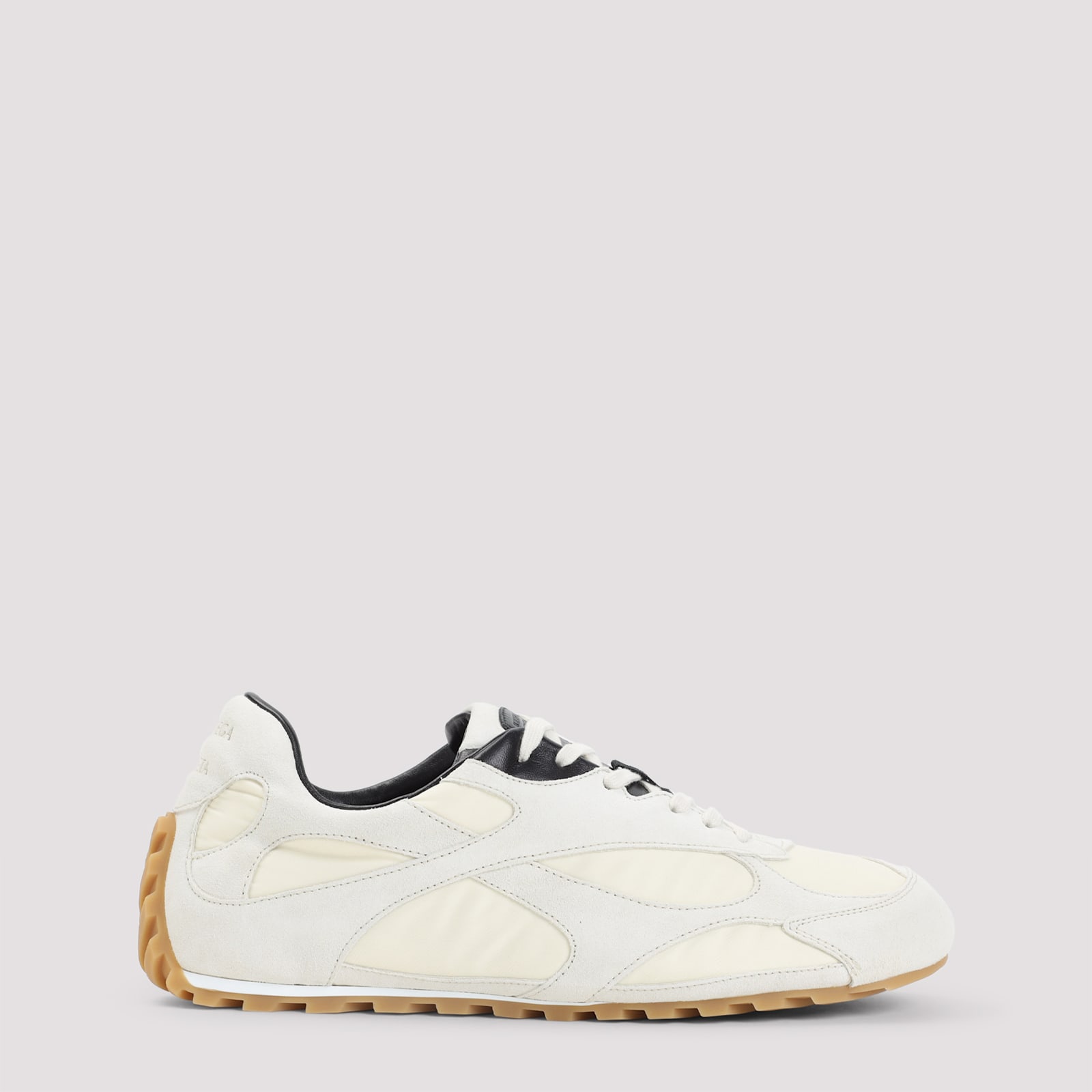 Bottega Veneta Sea Salt Suede And Nylon Orbit Flash Sneakers In Multi