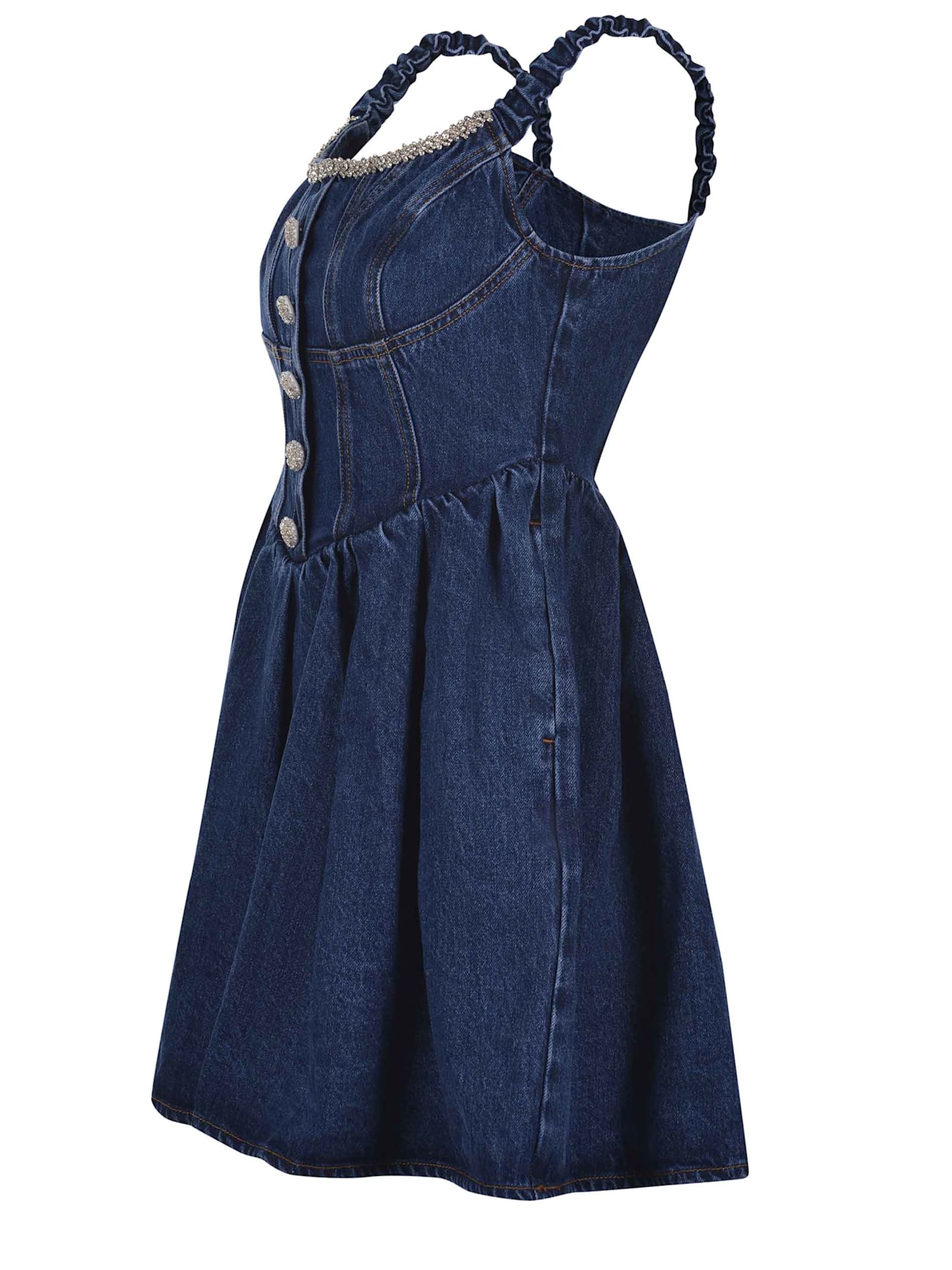 SELF-PORTRAIT DRESS SELF-PORTRAIT MADE OF DENIM