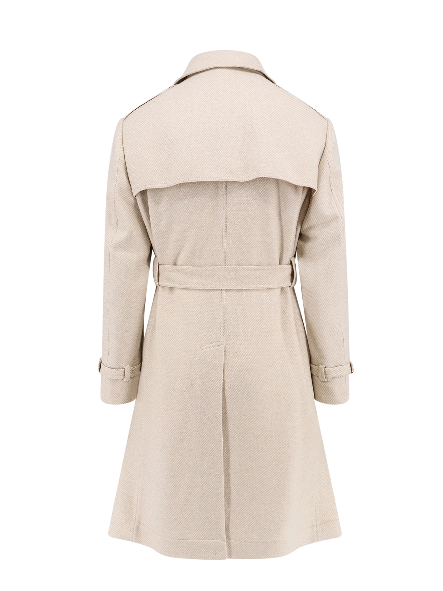 Shop Brunello Cucinelli Coat In Beige