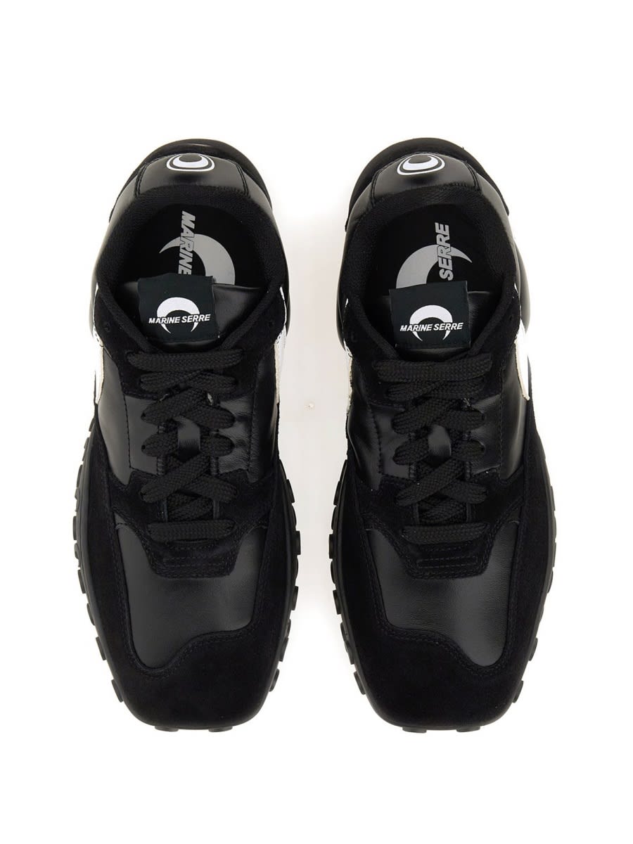 Marine Serre Metal Free Leather Low-top Sneakers