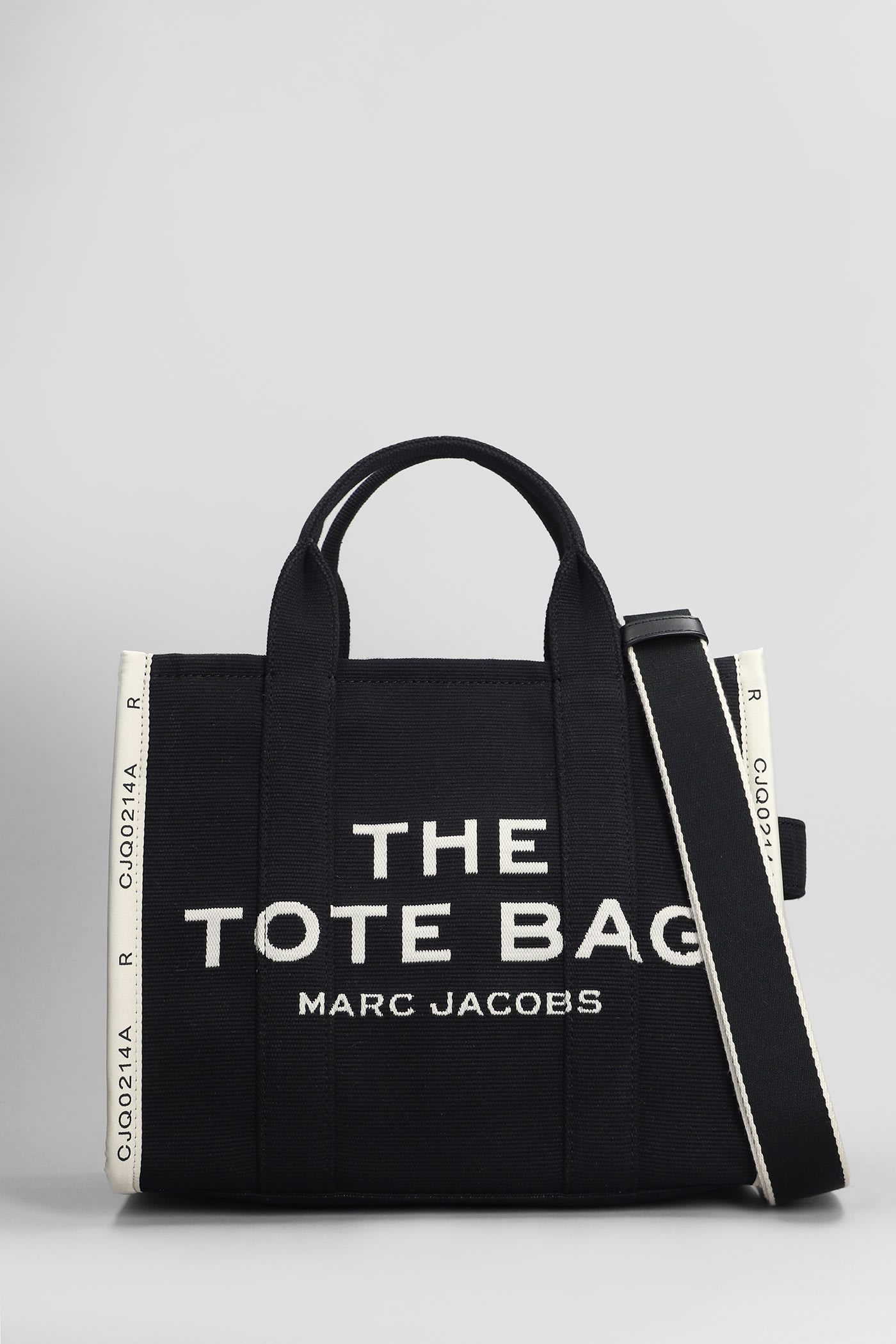 Shop Marc Jacobs The Medium Tote Tote In Black Cotton