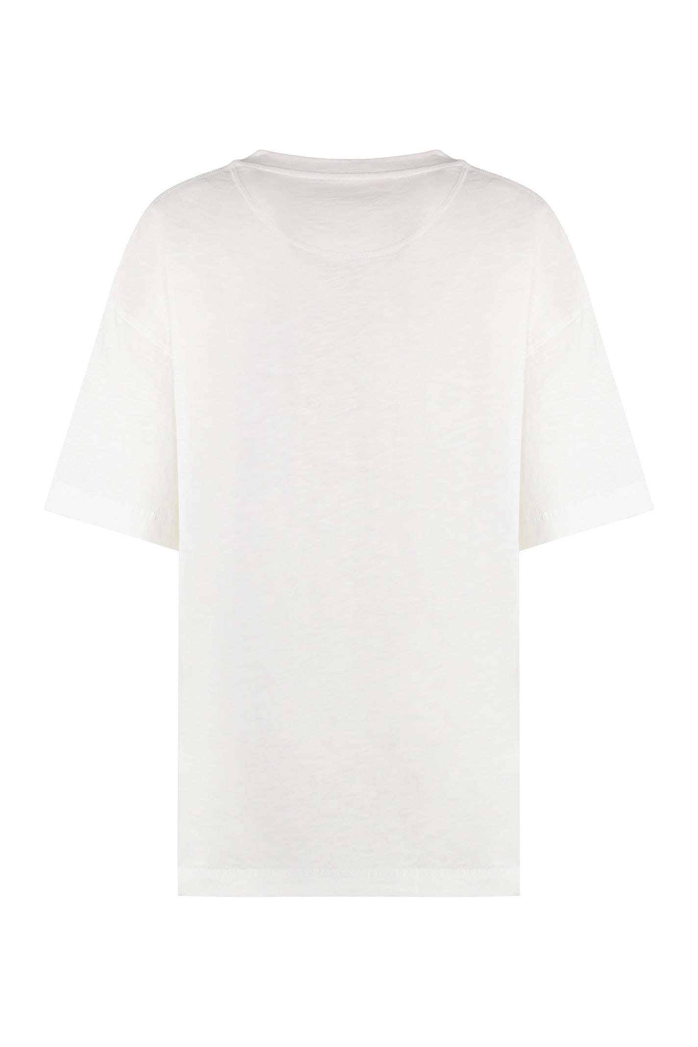 See By Chloé Printed Cotton T-shirt In White