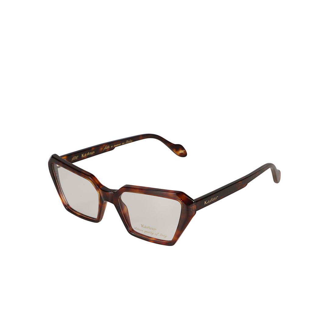 Kador Kamila Geometric-frame Glasses In Brown