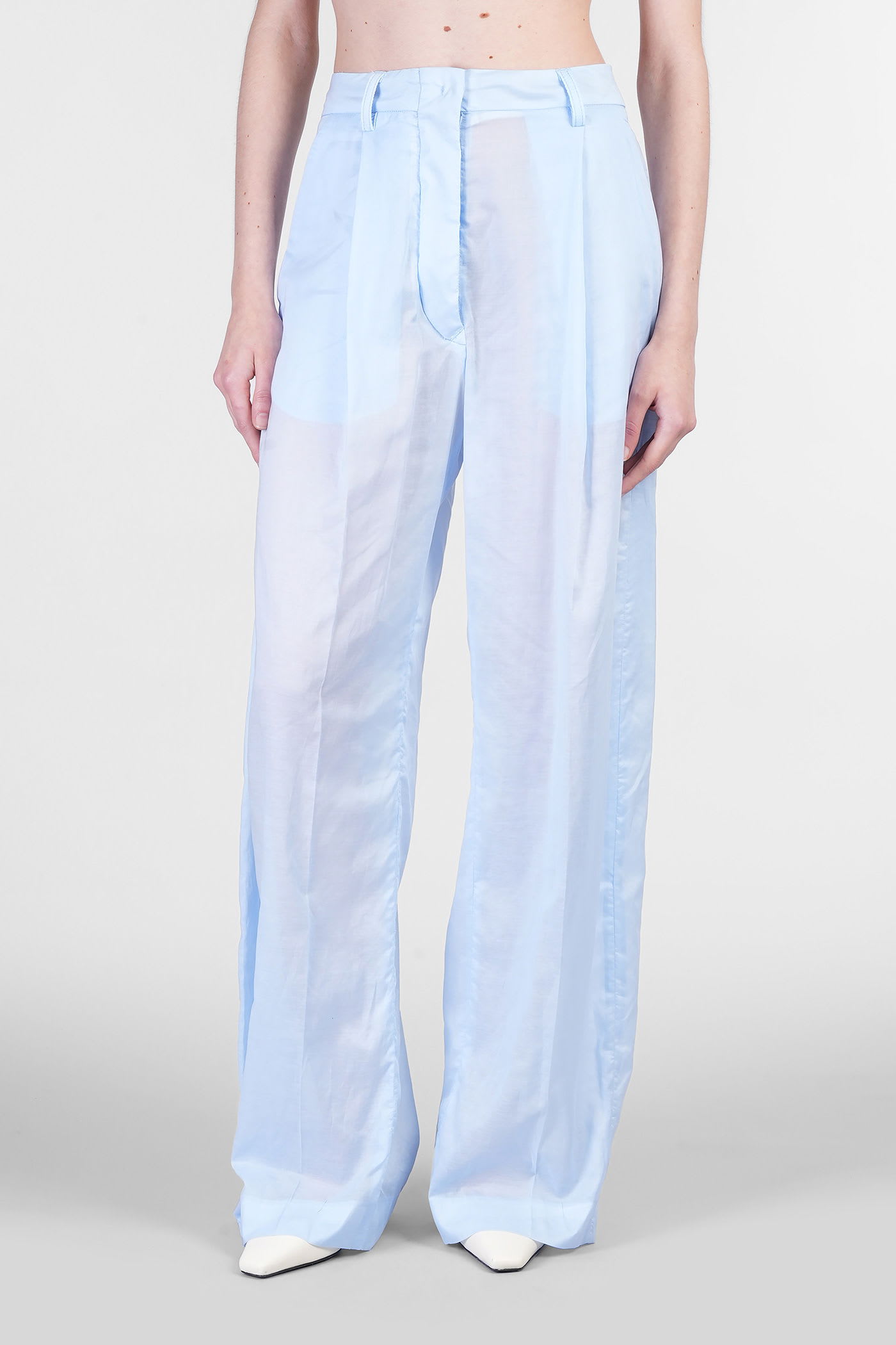 Billie 3111 Pants In Cyan Cotton