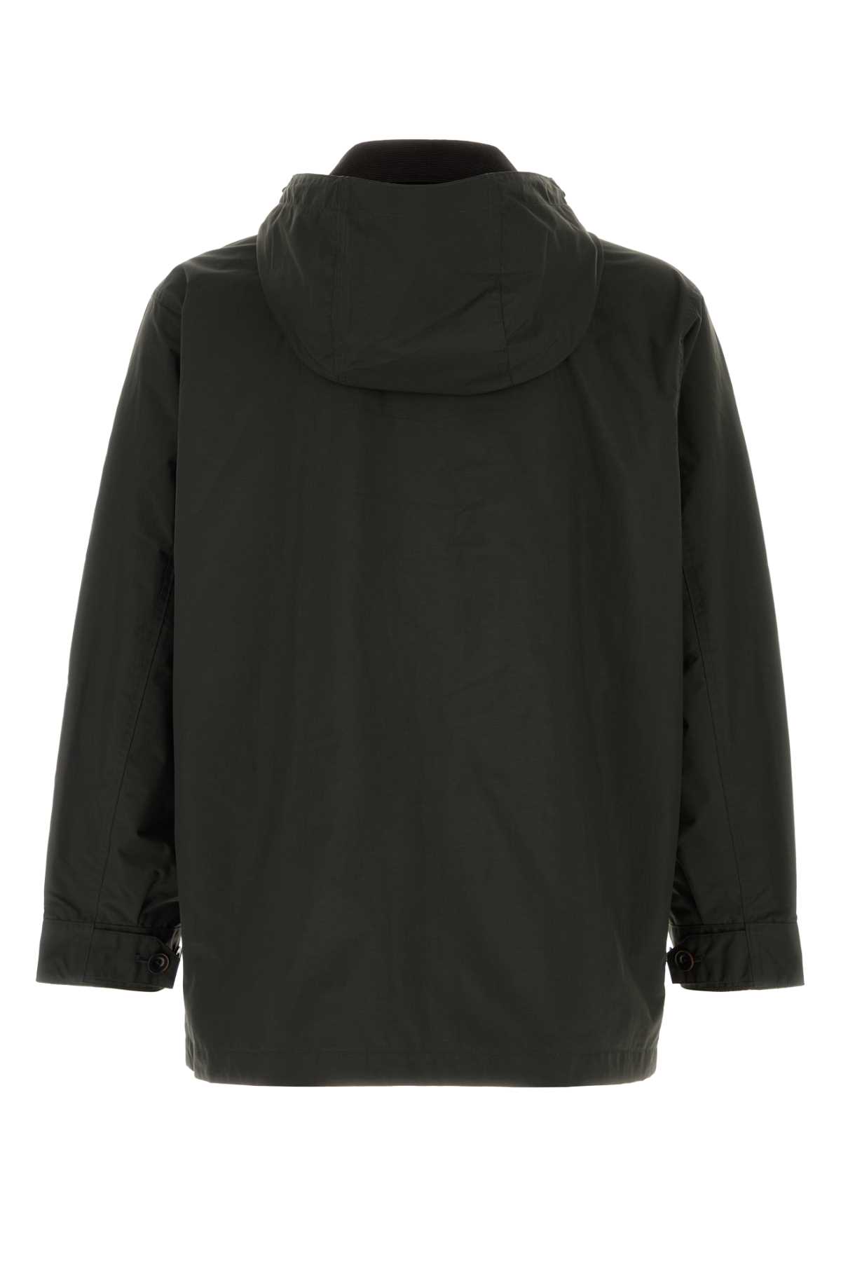 Nanamica Dark Green Nylon Jacket In Black