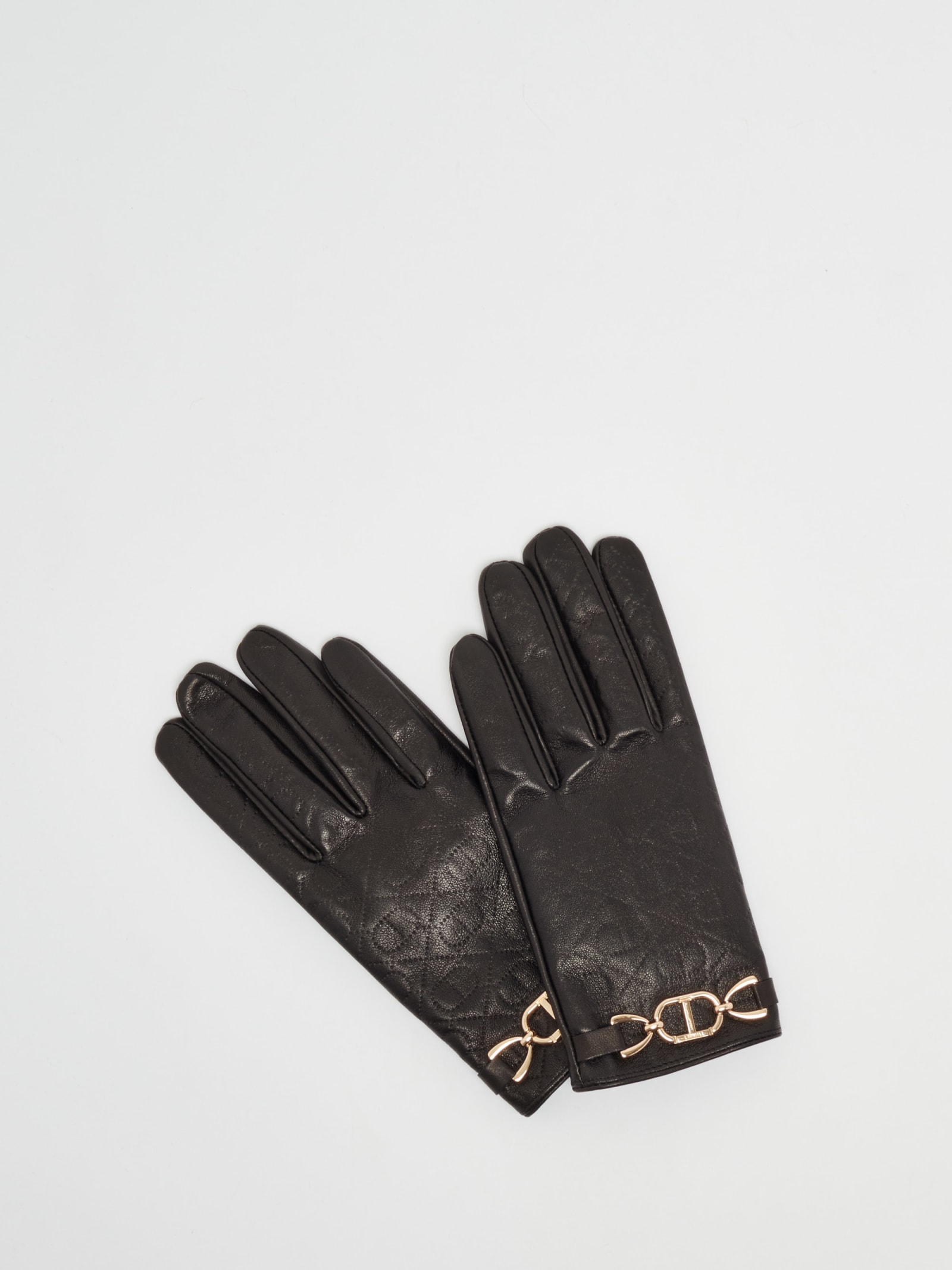 TwinSet Logo Metal Gloves