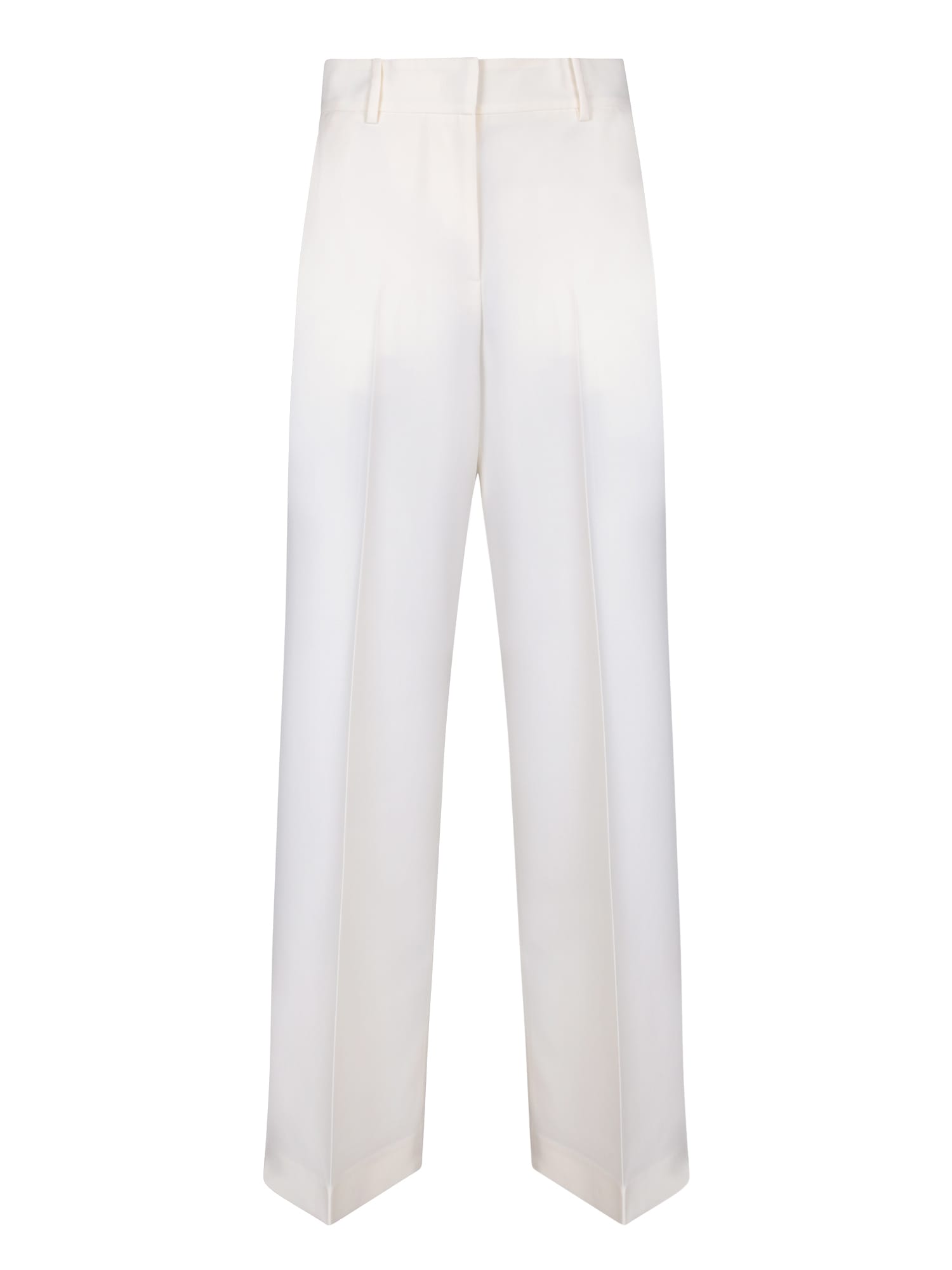 Shop Msgm White Tailored Trousers