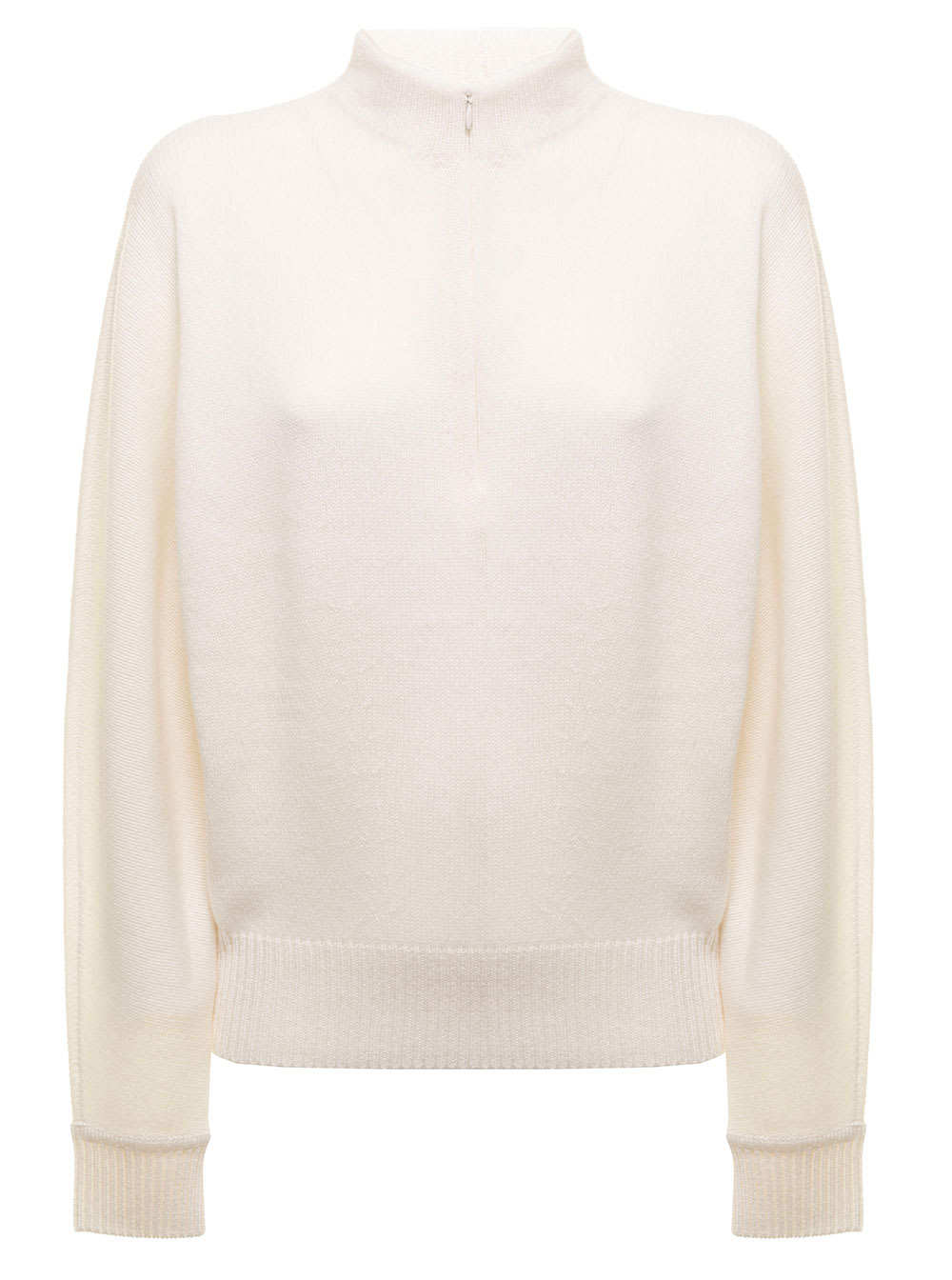 White Cashmere Turtleneck Sweater Theory Woman