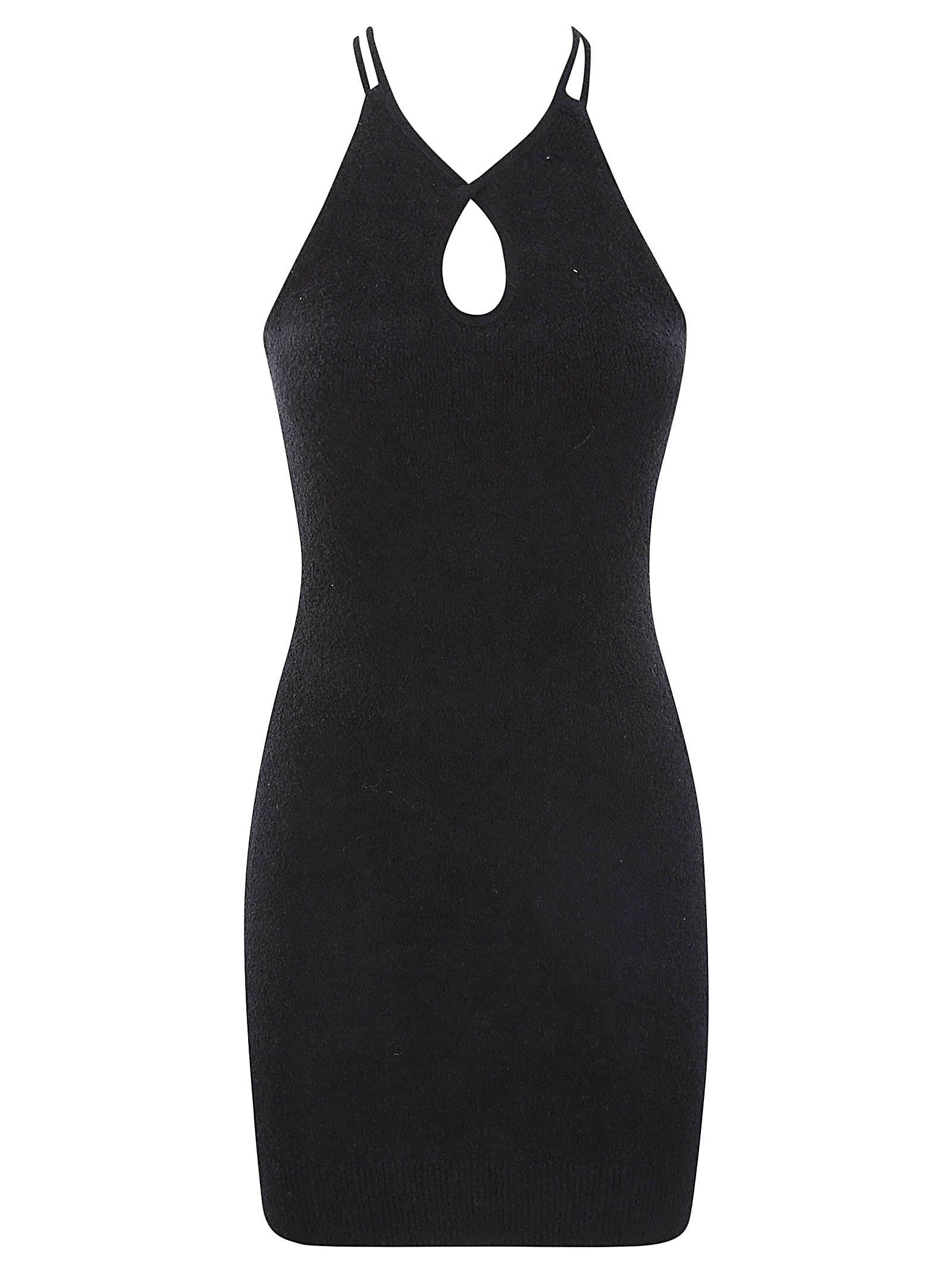 Iro Black Black Halterneck Short Dress In Bla0123s