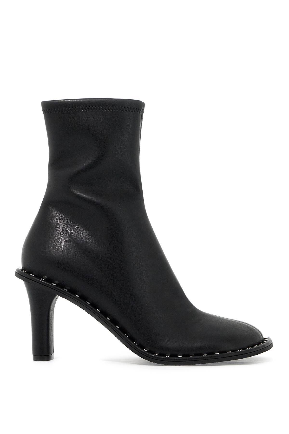 Shop Stella Mccartney Ryder Sock Ankle Boots With Heel In Black (black)