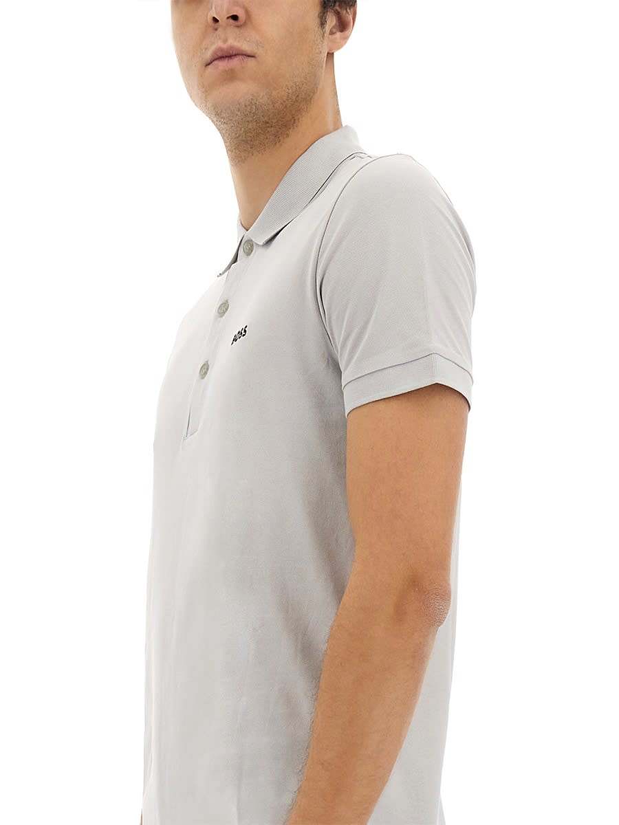 Hugo Boss Polo Paule 4 In Grey