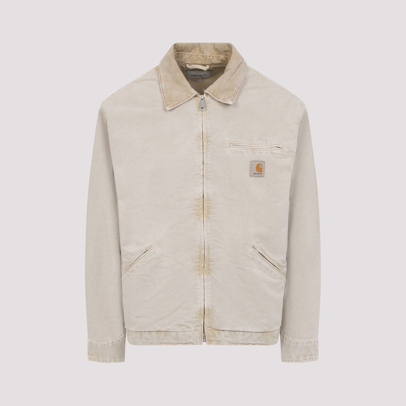 Carhartt Detroit Jacket Organic Cotton Long Sleeves In White