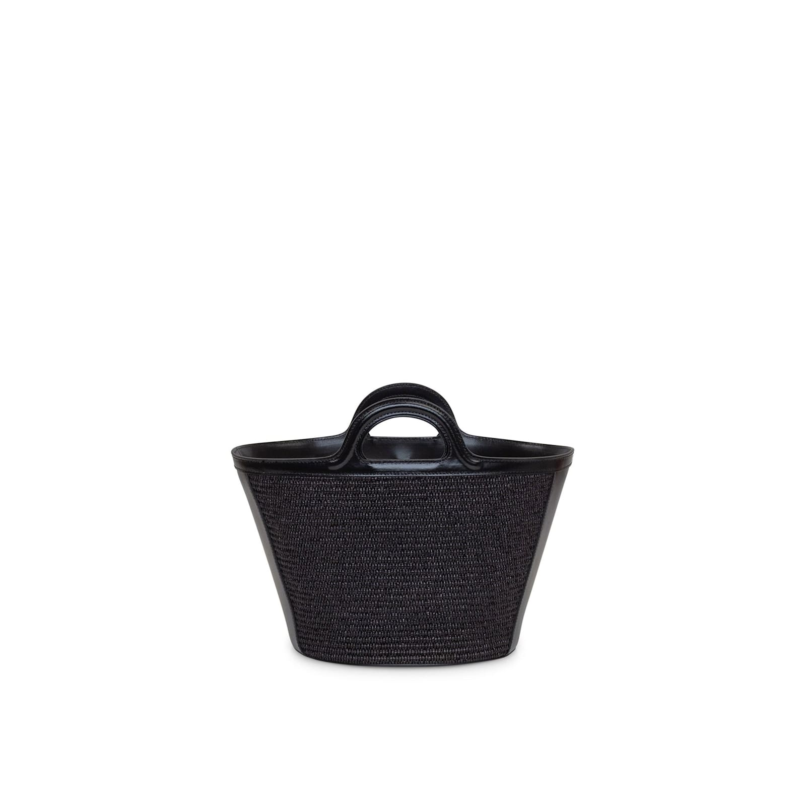 Shop Marni Tropicalia Logo Bag In Black