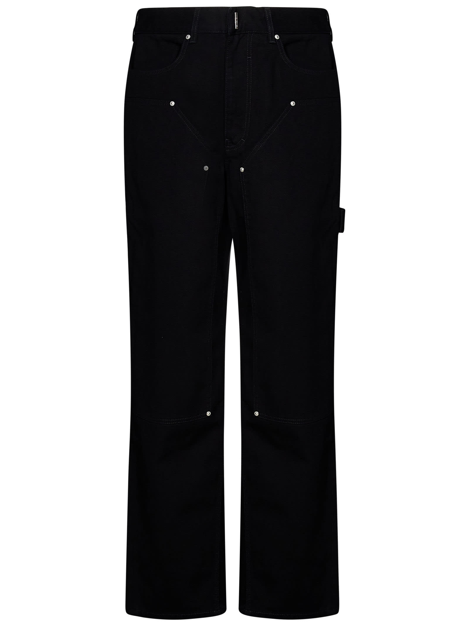 Givenchy Black Cotton Carpenter Jeans