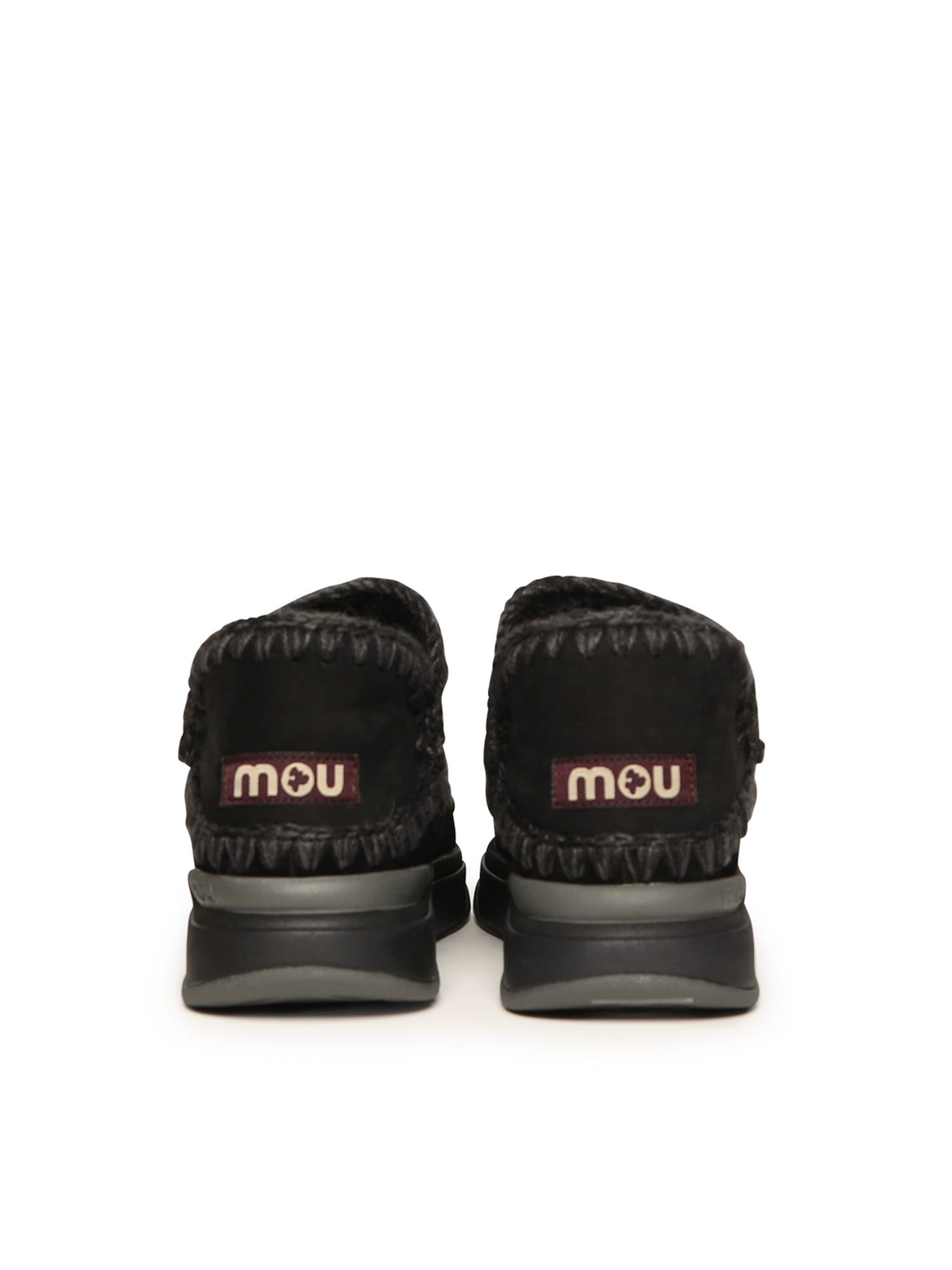 Mou Double-face Sheepskin Slip-on Sneakers In Multi