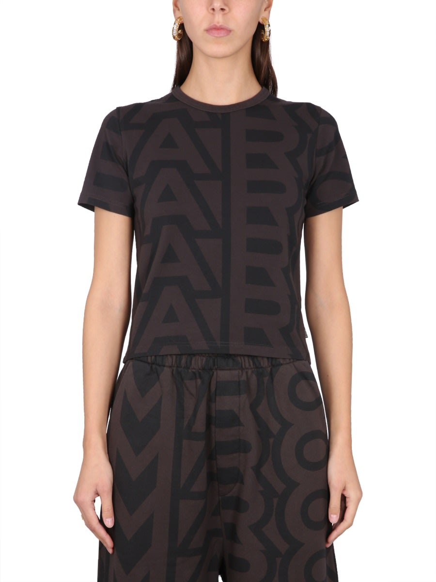 Marc Jacobs The Monogram Baby Cotton T-shirt In Black