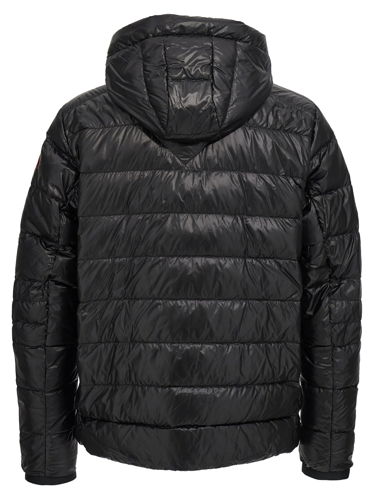 Shop Canada Goose Crofton Hooded Down Jacket In Black