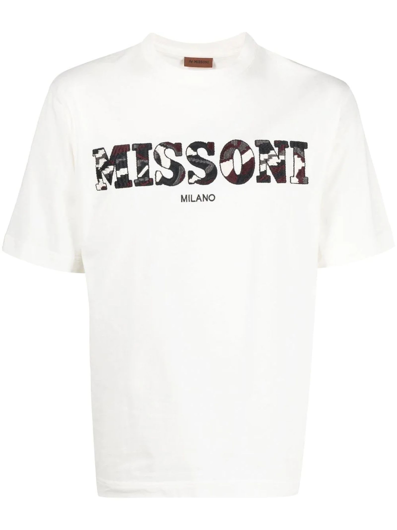 Missoni Optical White Cotton T-shirt