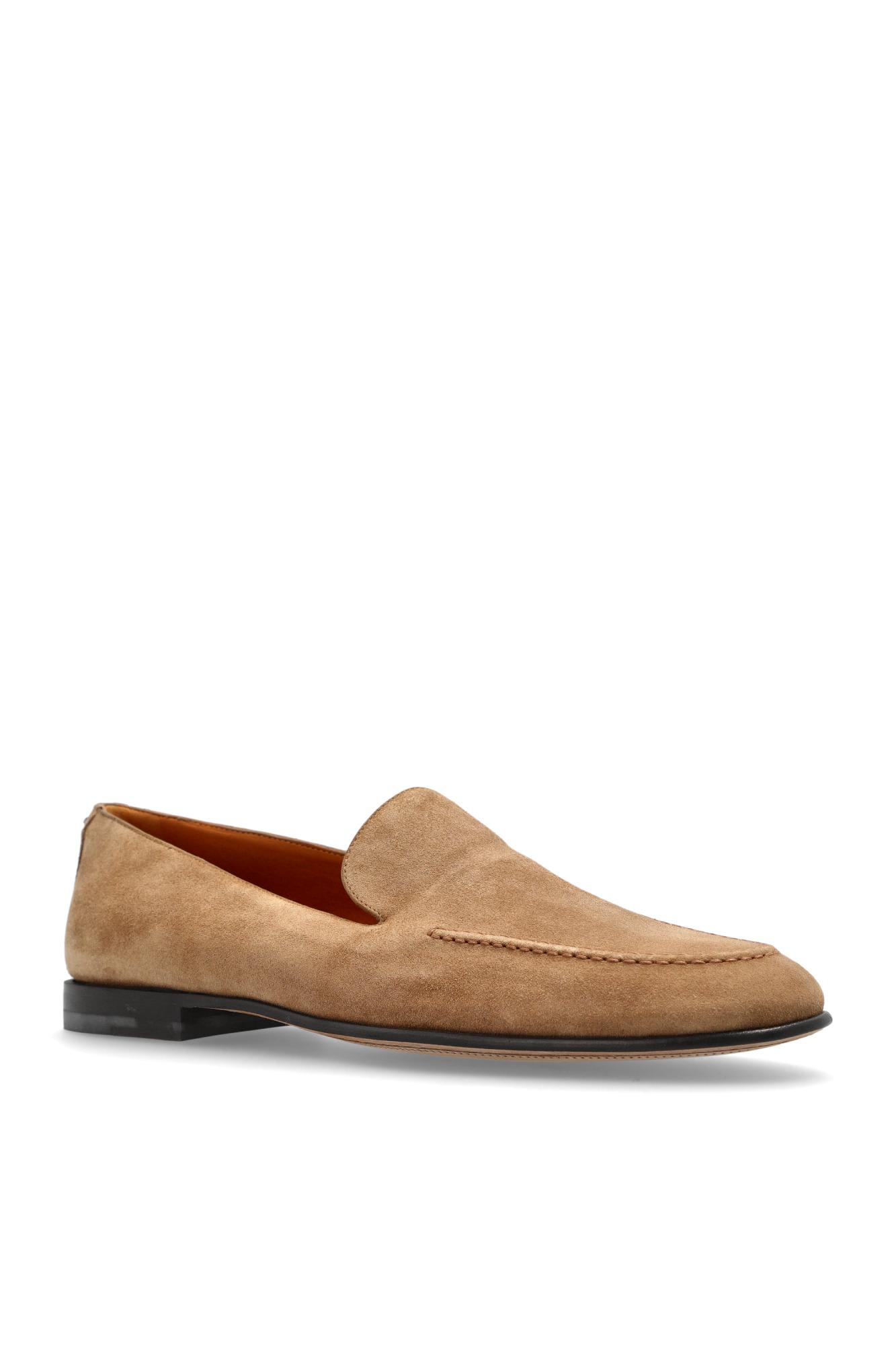 Dolce & Gabbana Loafers With Almond Toe And Suede Finish In Nude