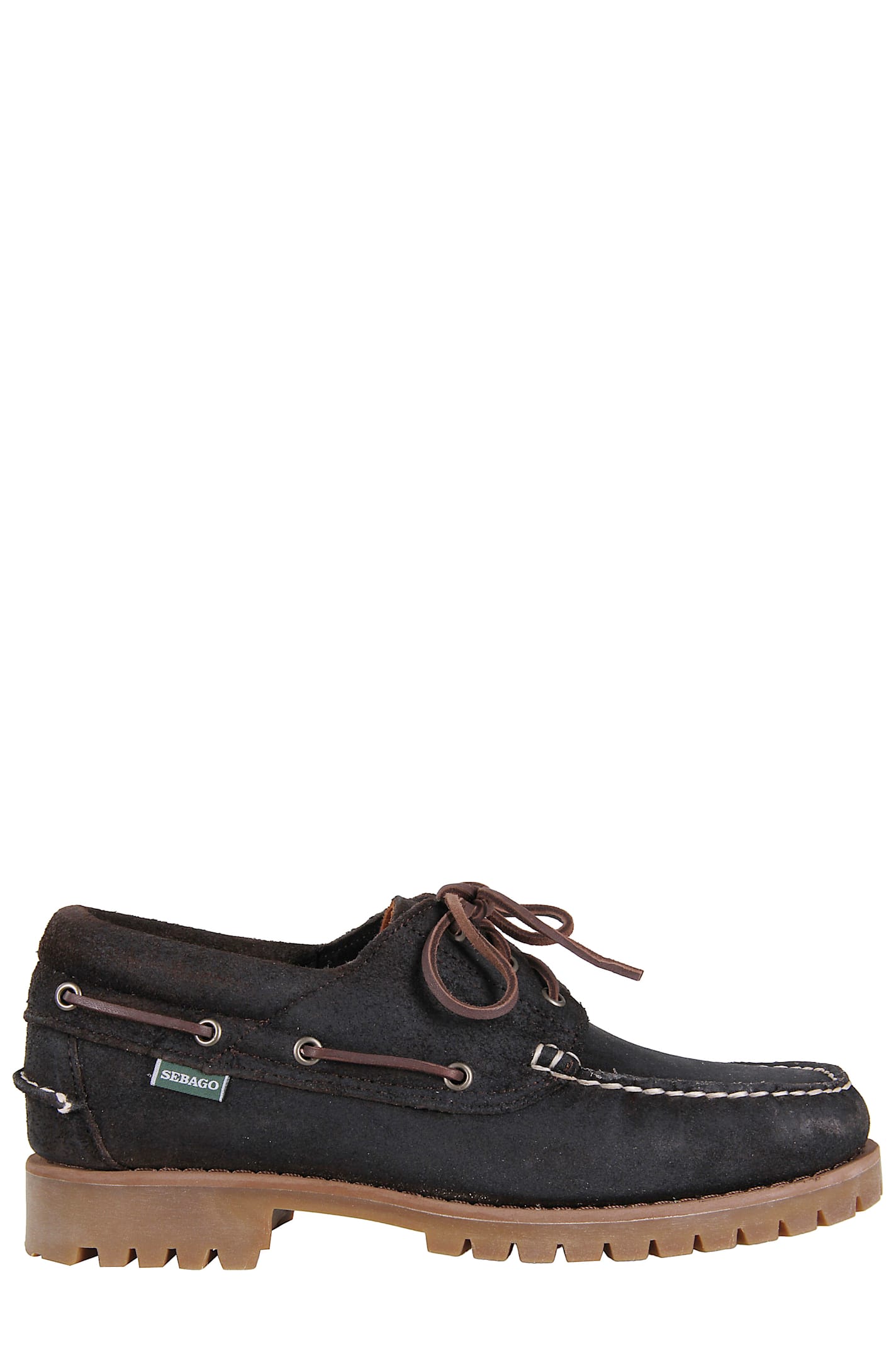 Sebago Acadia Suede Wax Boats Shoes In Black