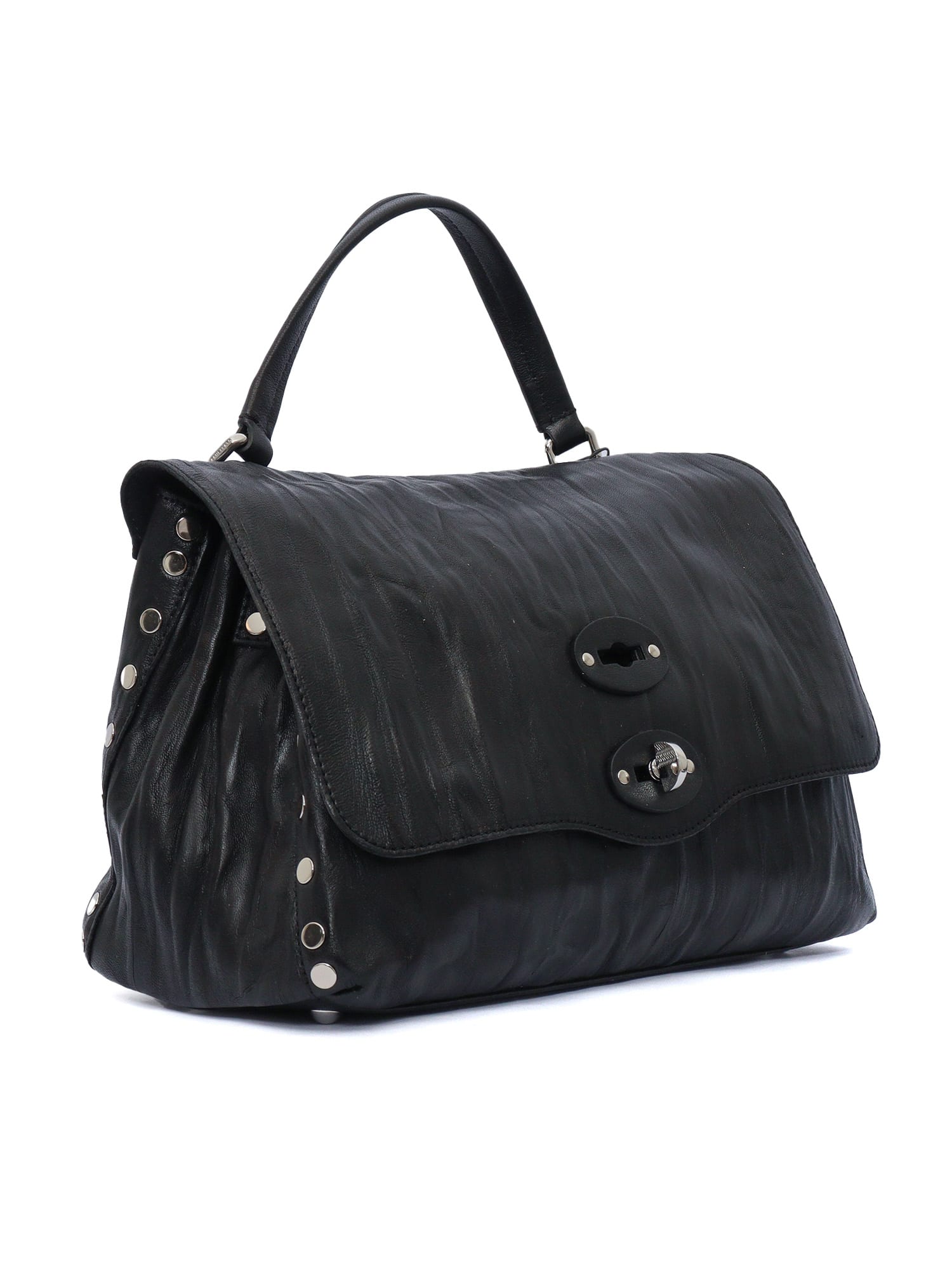 Zanellato Postina Plisse Size S Color Black Lazzarone In Black