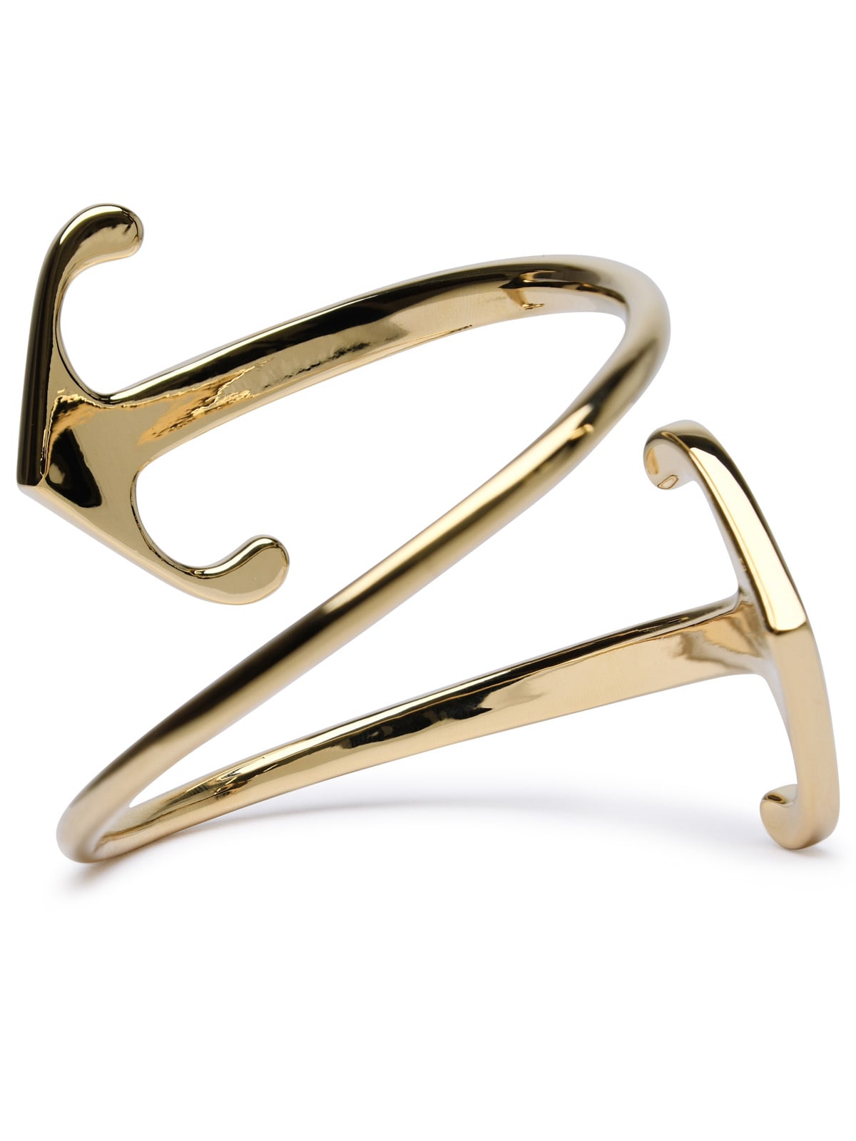 Shop Off-white Mono Arrow Gold Brass Bracelet