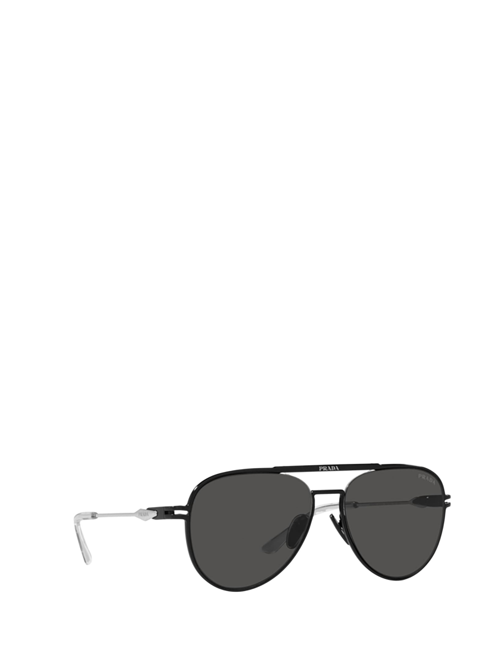 Shop Prada Pr 54zs Matte Black Sunglasses