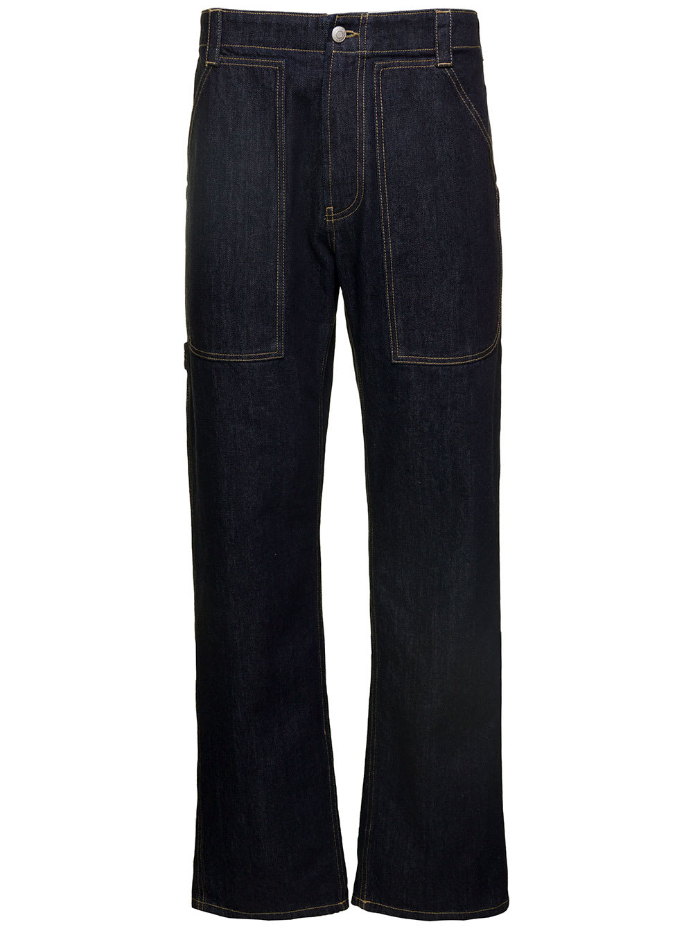 Shop Alexander Mcqueen Worker Jeans In Blu