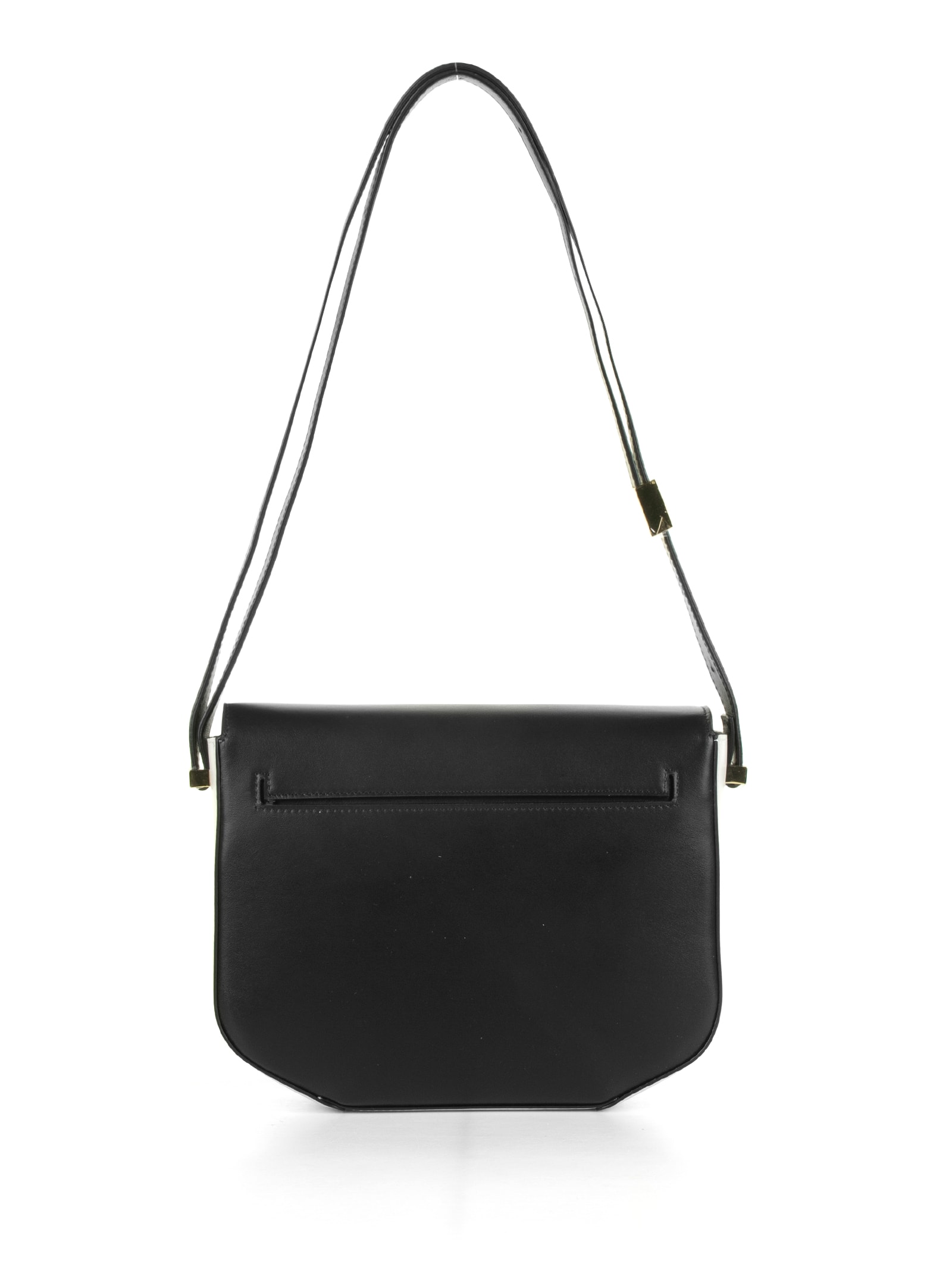 Shop Demellier London Two-tone Shoulder Bag In Black Off White