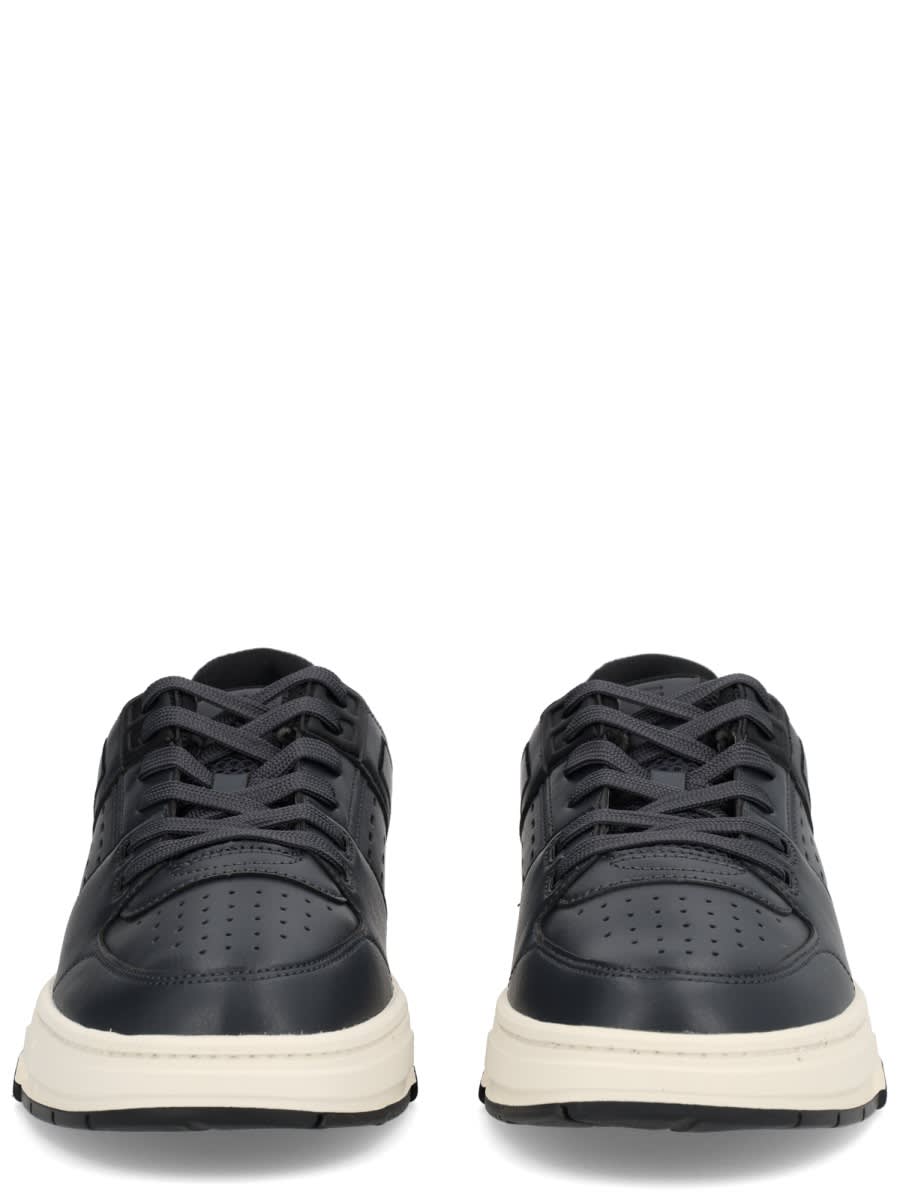Hugo Boss Lace-up Low-top Casual Shoes In Blue