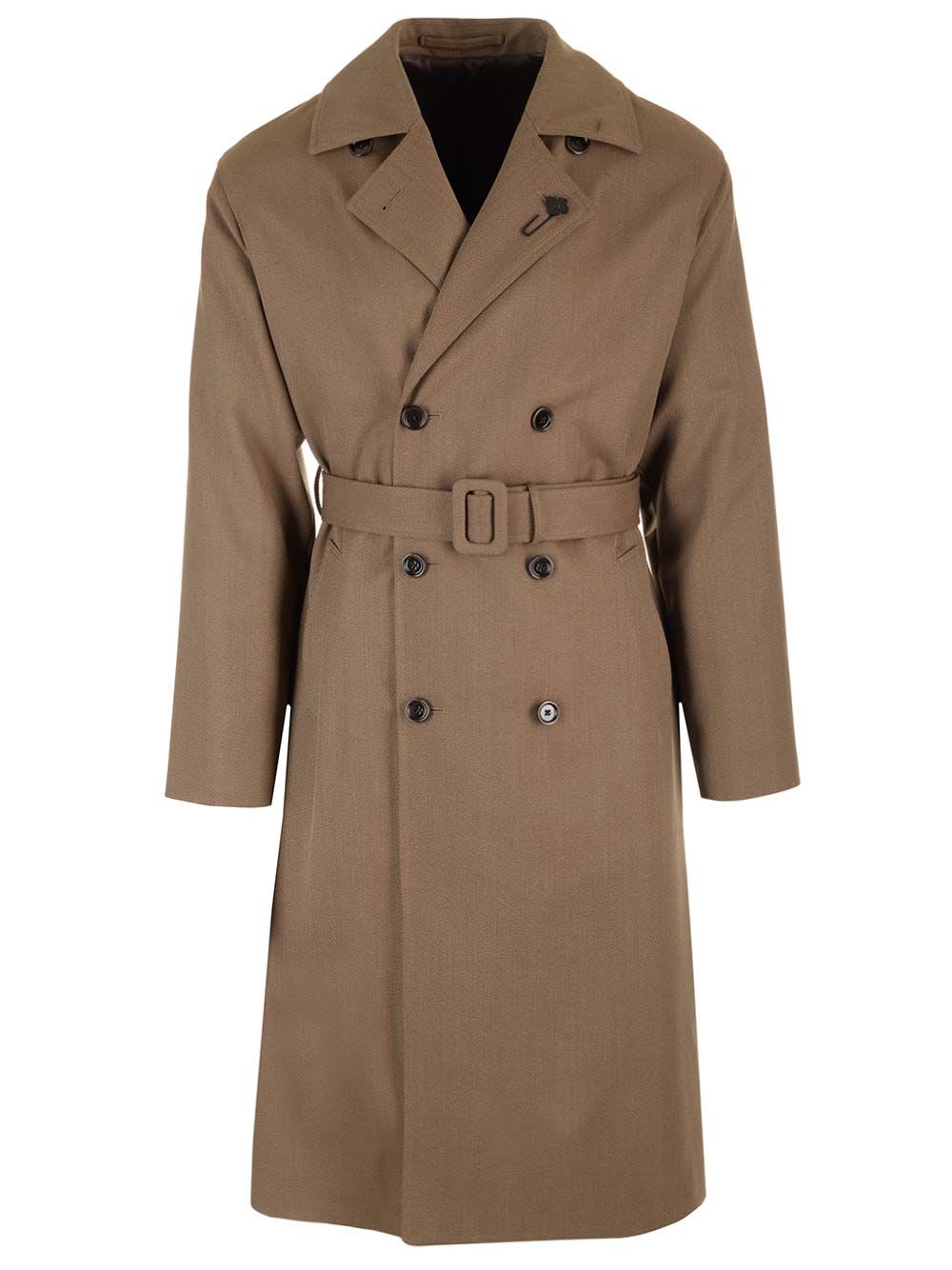 attitude Double-breasted Trench Coat