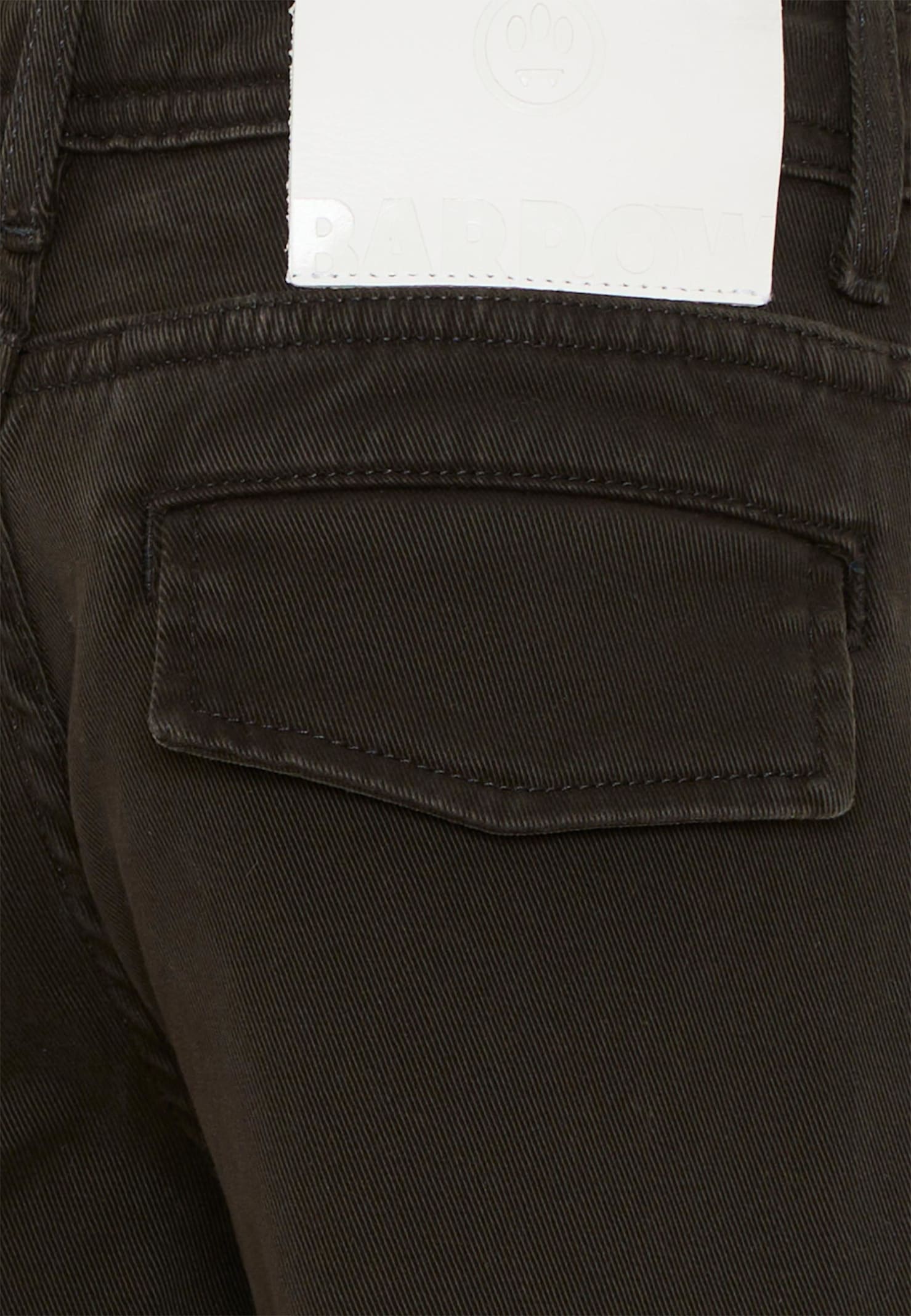 Barrow Logo-print Cargo Pants In Brown