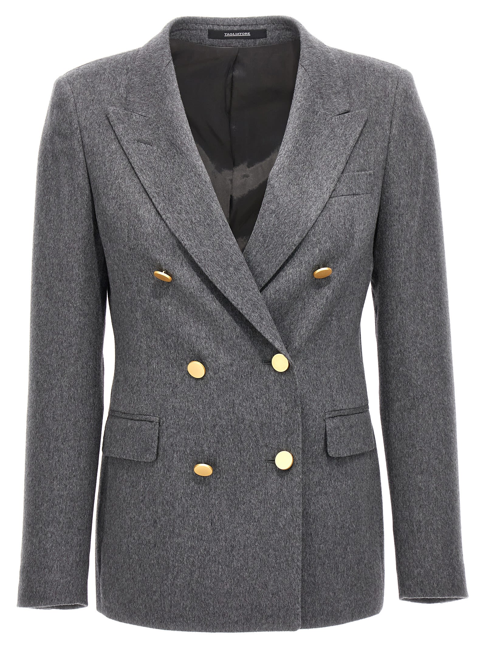 Shop Tagliatore Parigi Blazer Jacket In Gray