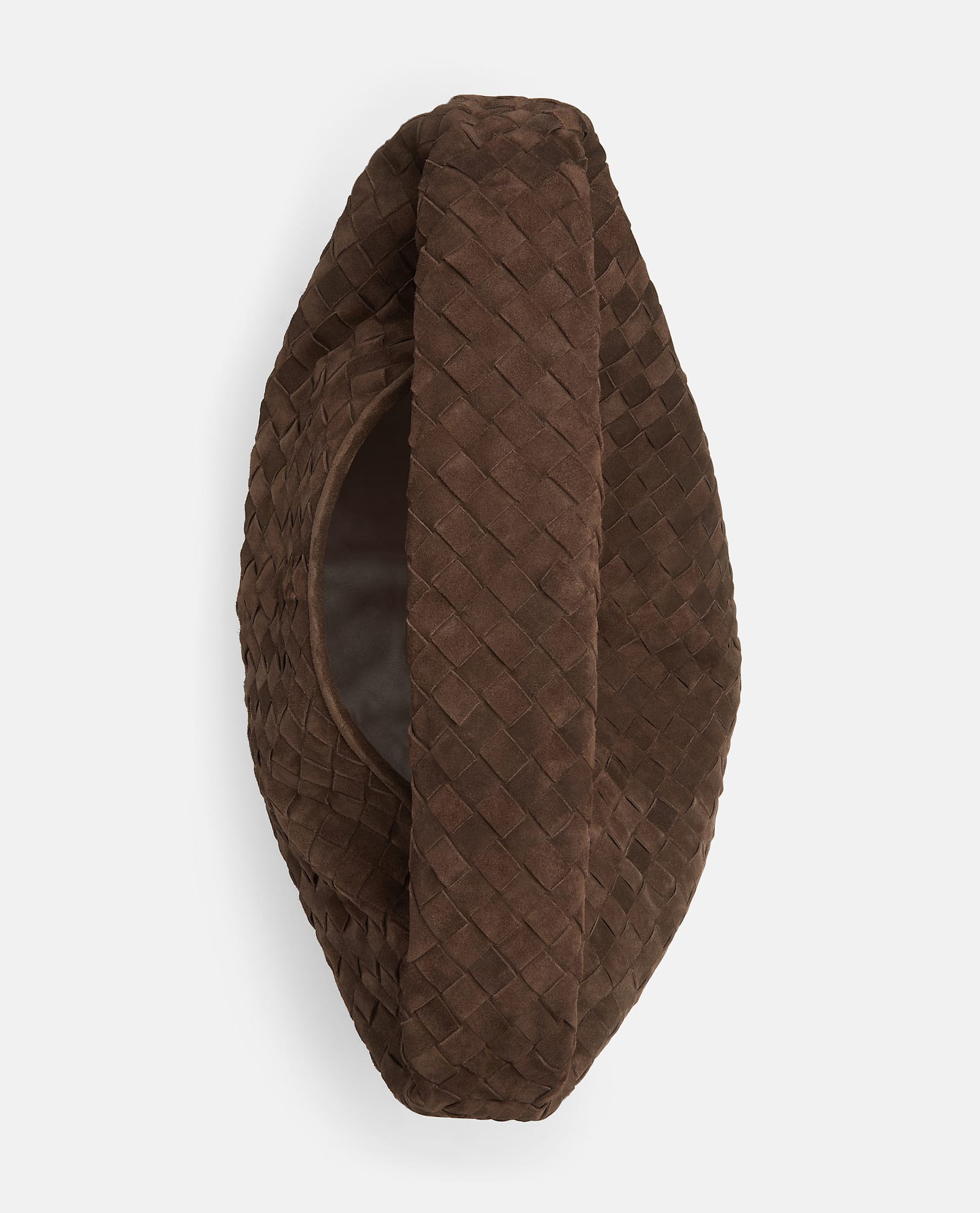 Bottega Veneta Large Suede Hop Bag In Brown