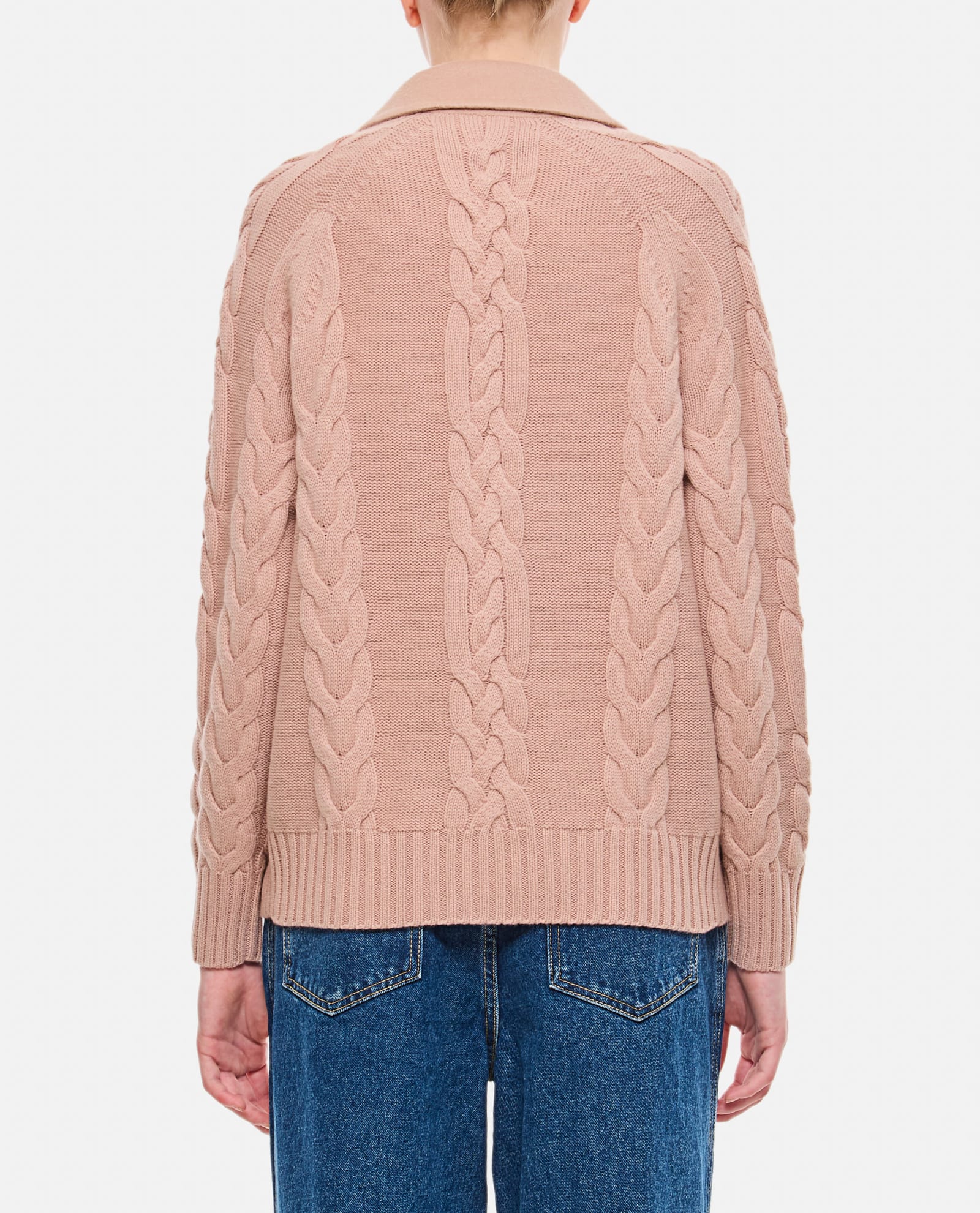 Shop Max Mara Micio Cardigan In Pink