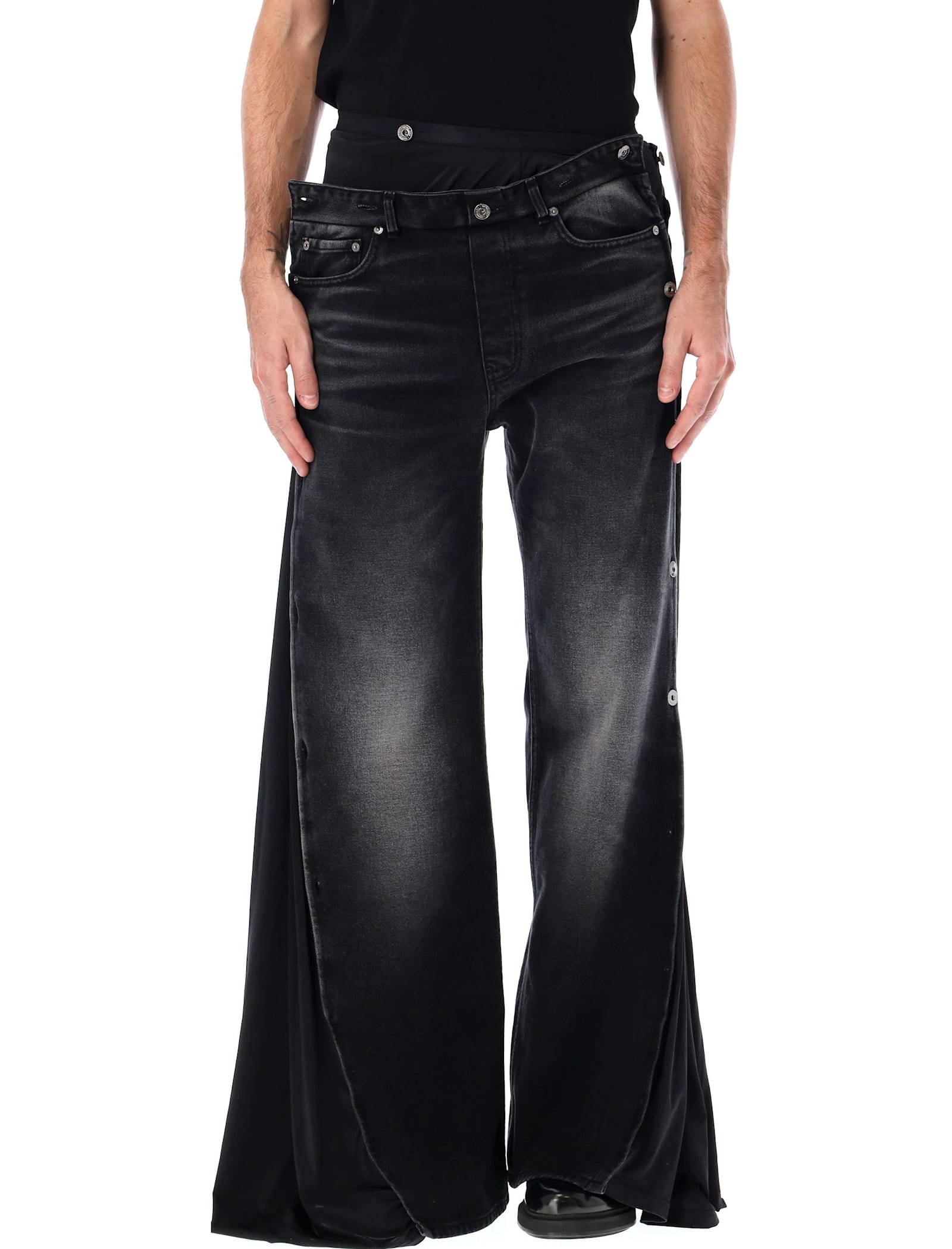 Y/PROJECT COLLASPED WAIST JEANS 