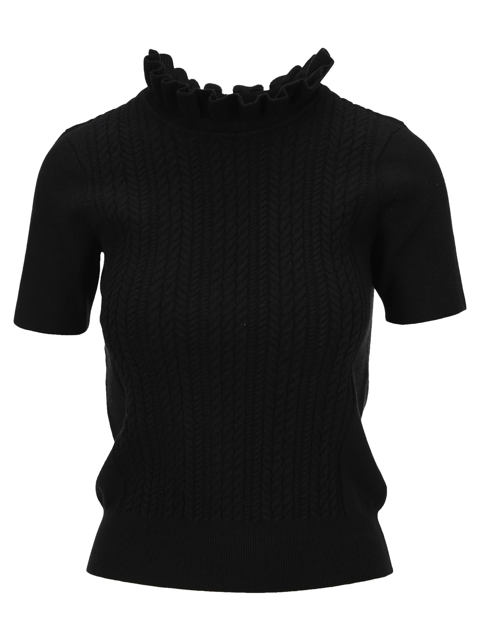 See by Chloé See By Chloe Ruffle-neck Knit Top