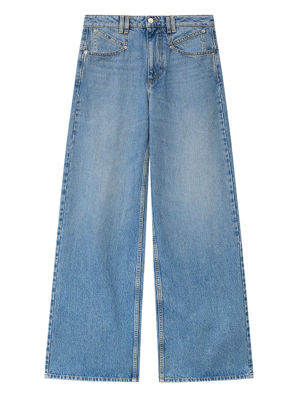 Isabel Marant Lemony Denim Jeans In Blue