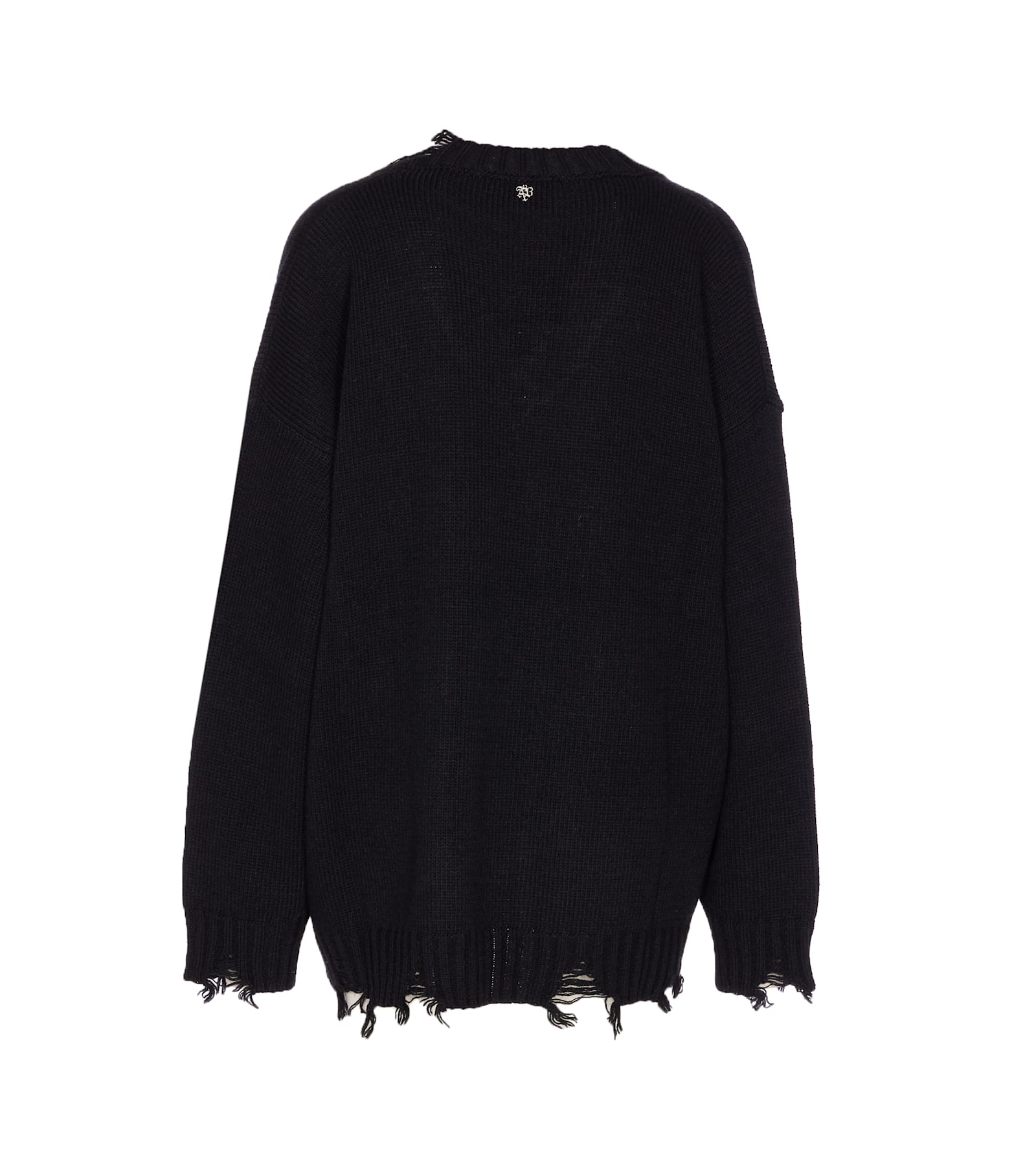 Aniye By Pull College Embroidered V-neck Sweater In Black