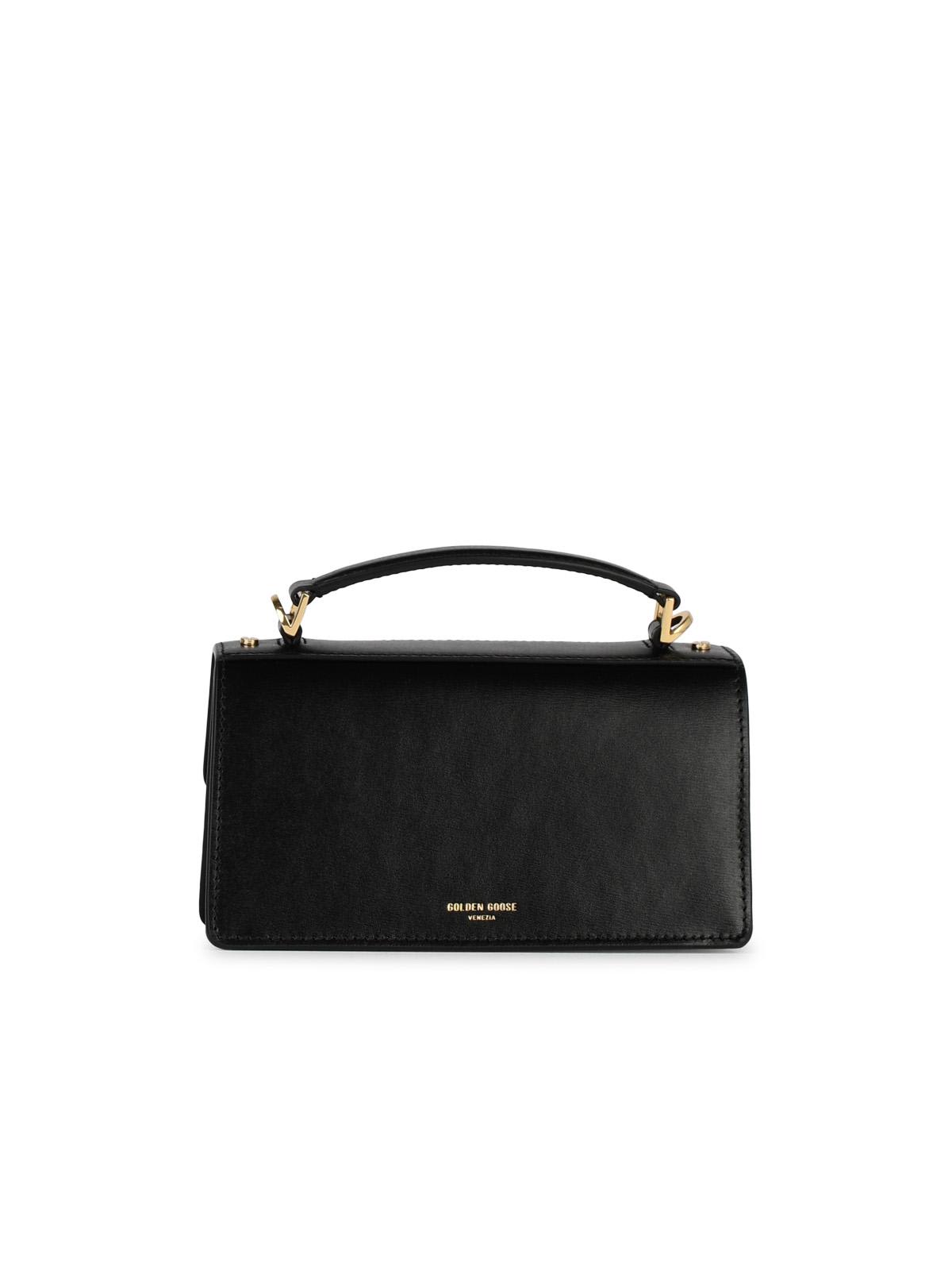 Shop Golden Goose Small Venezia Black Palmellata Leather Bag